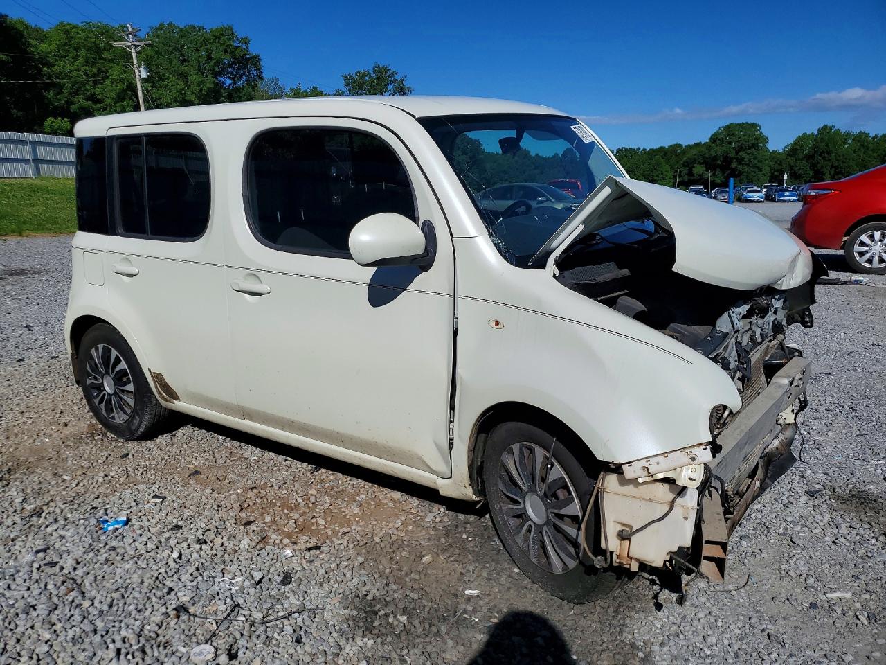 2010 Nissan Cube 1.8 White vin: JN8AZ2KR0AT170297