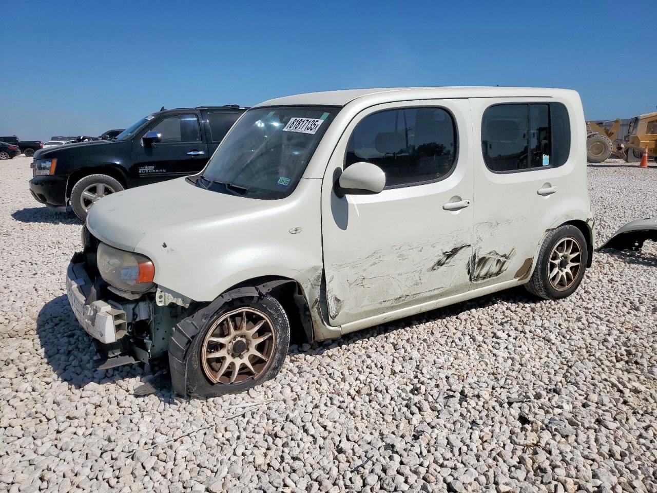 2011 Nissan Cube White vin: JN8AZ2KR2BT212907