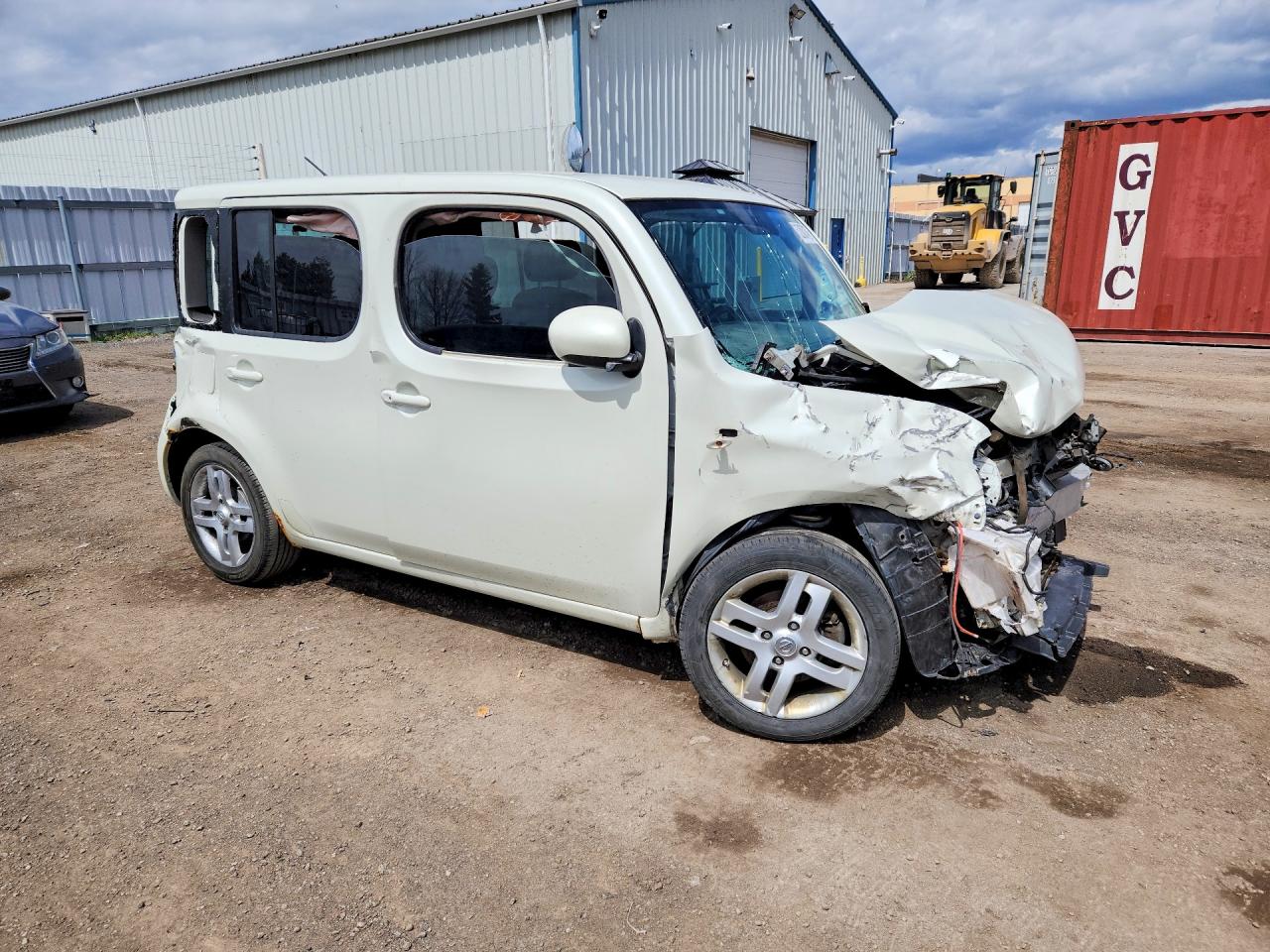 2010 Nissan Cube 1.8 White vin: JN8AZ2KR5AT168044