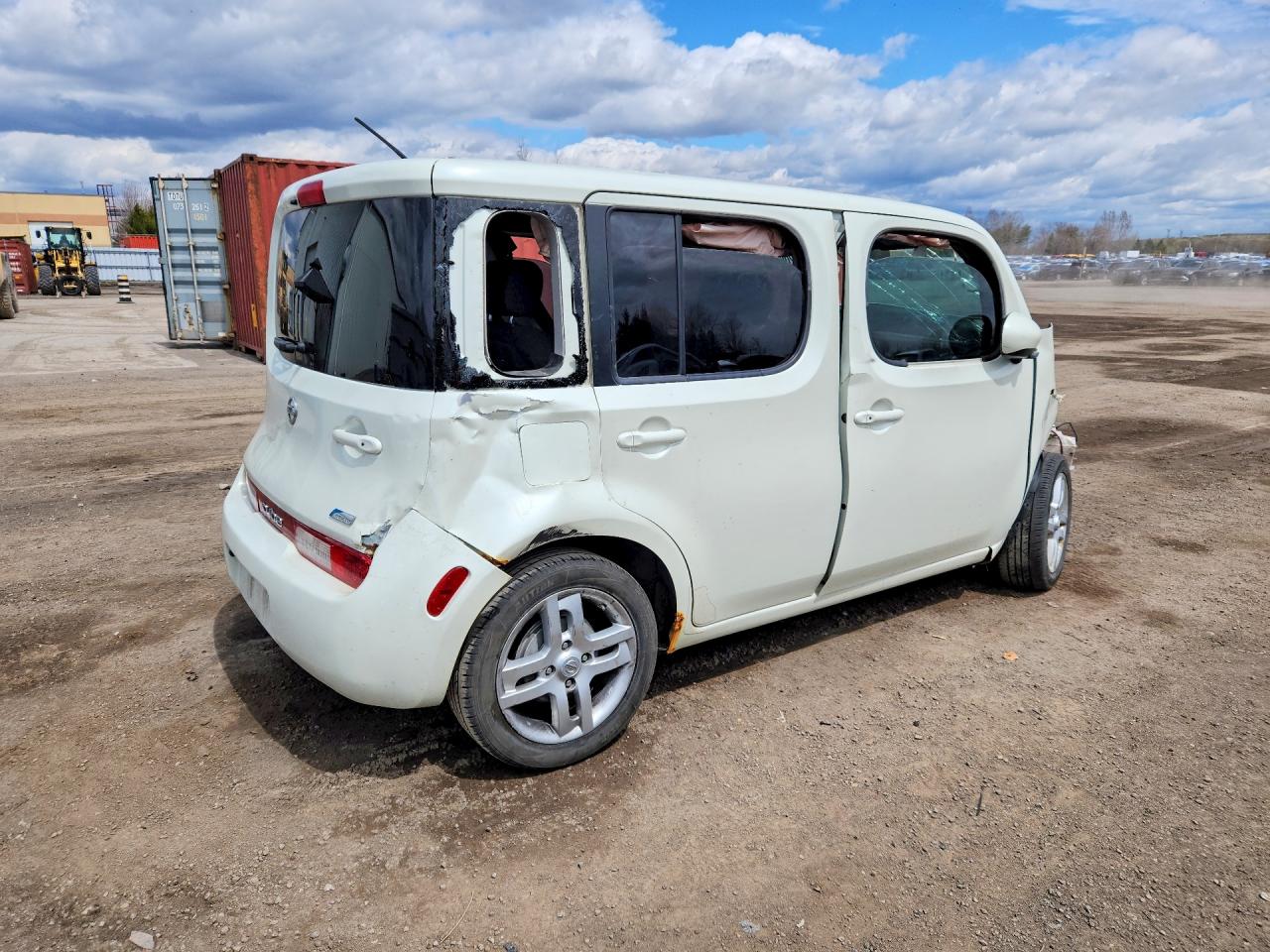 2010 Nissan Cube 1.8 White vin: JN8AZ2KR5AT168044