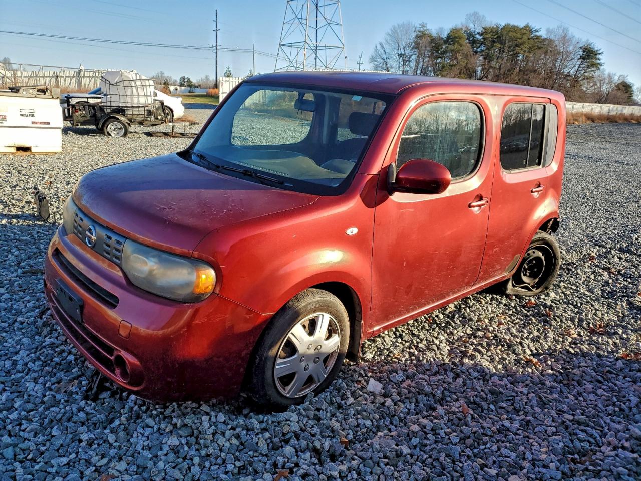 2012 Nissan Cube Base Red vin: JN8AZ2KR5CT254909