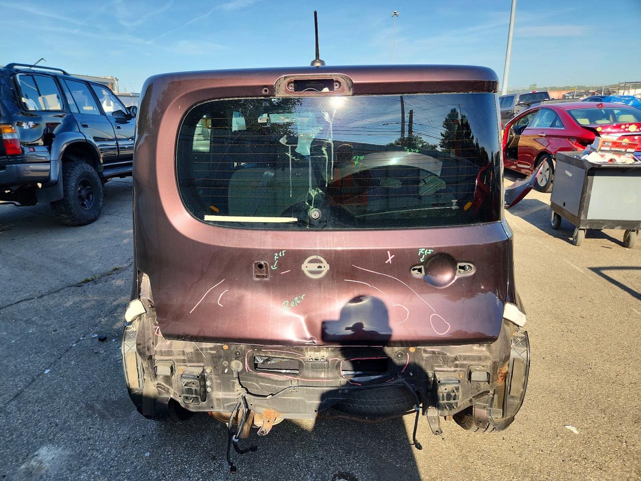 2010 Nissan Cube 1.8 Темно-бордовый vin: JN8AZ2KR6AT166237