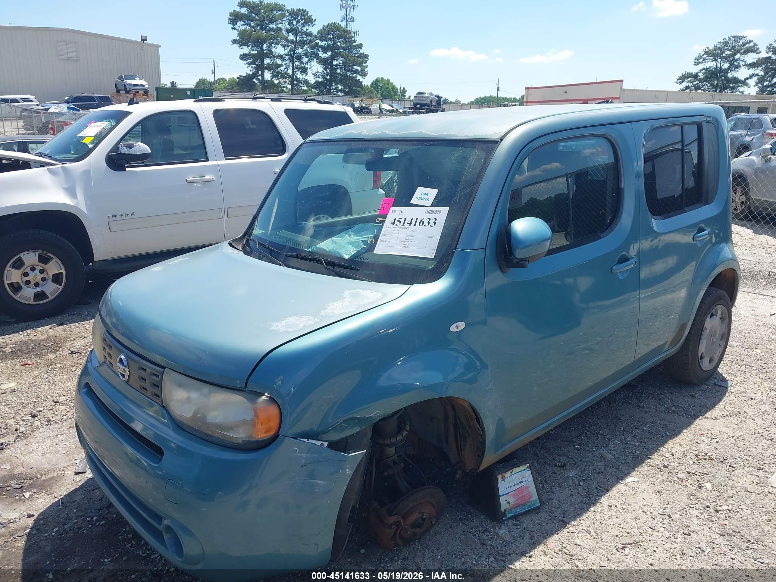 2010 Nissan Cube 1.8s Turquoise vin: JN8AZ2KR7AT159376