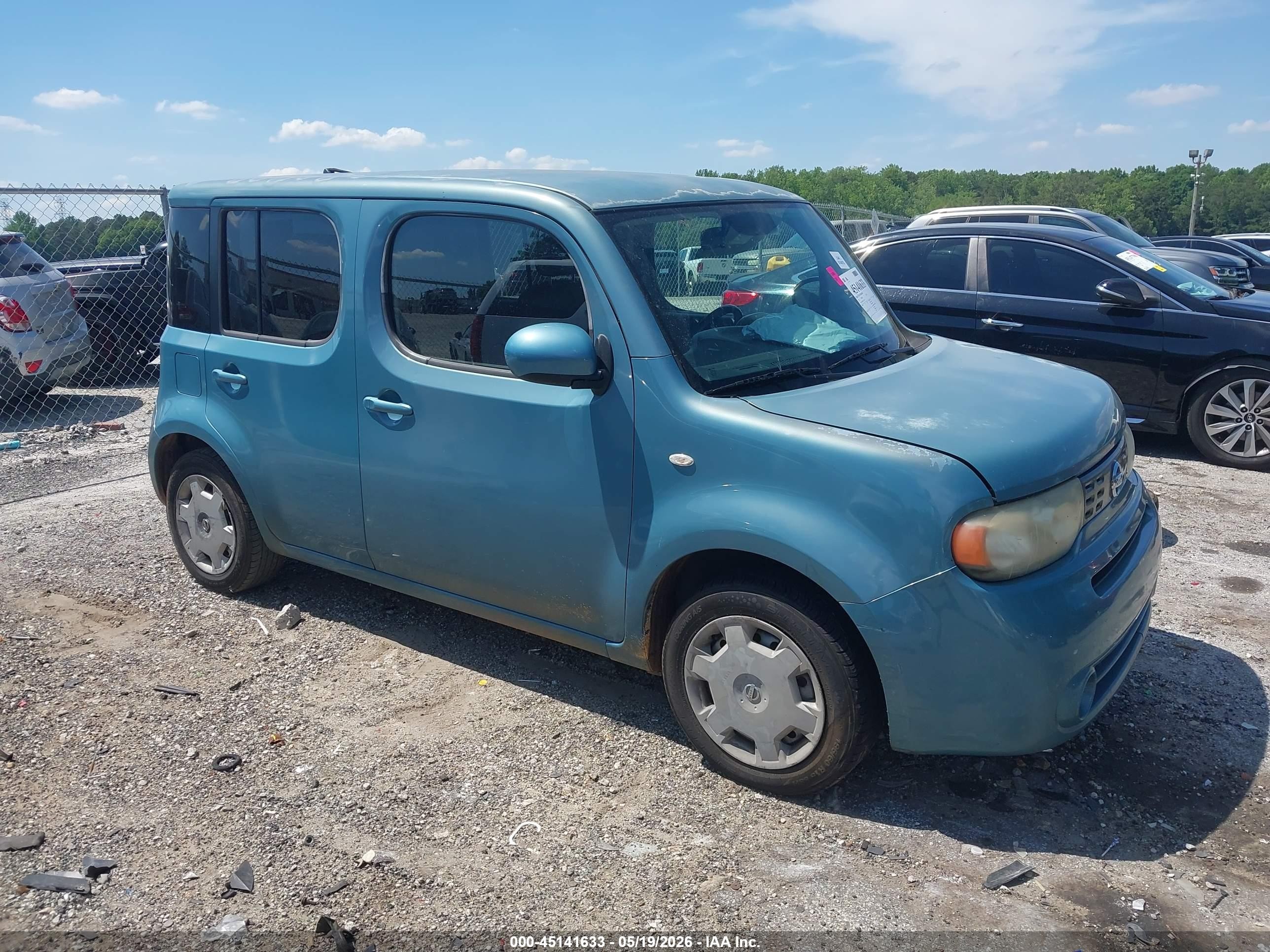 2010 Nissan Cube 1.8s Turquoise vin: JN8AZ2KR7AT159376