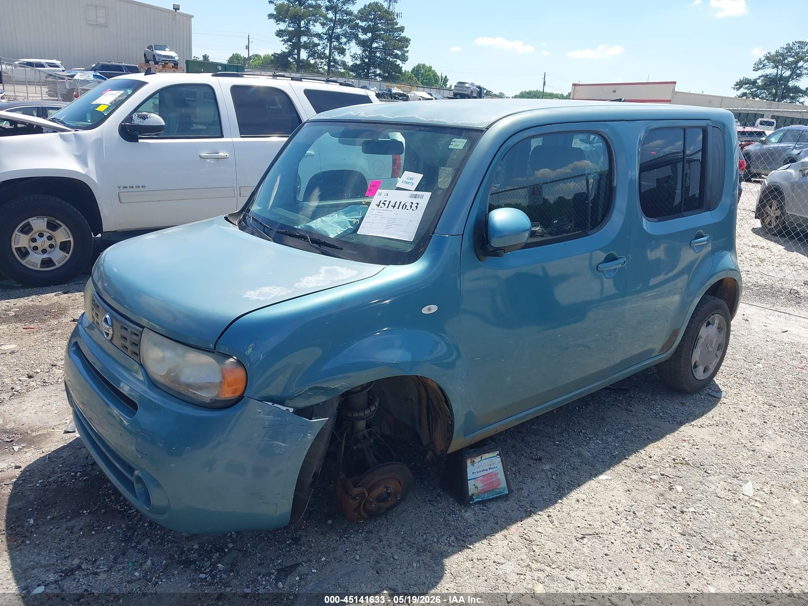 2010 Nissan Cube 1.8s Turquoise vin: JN8AZ2KR7AT159376