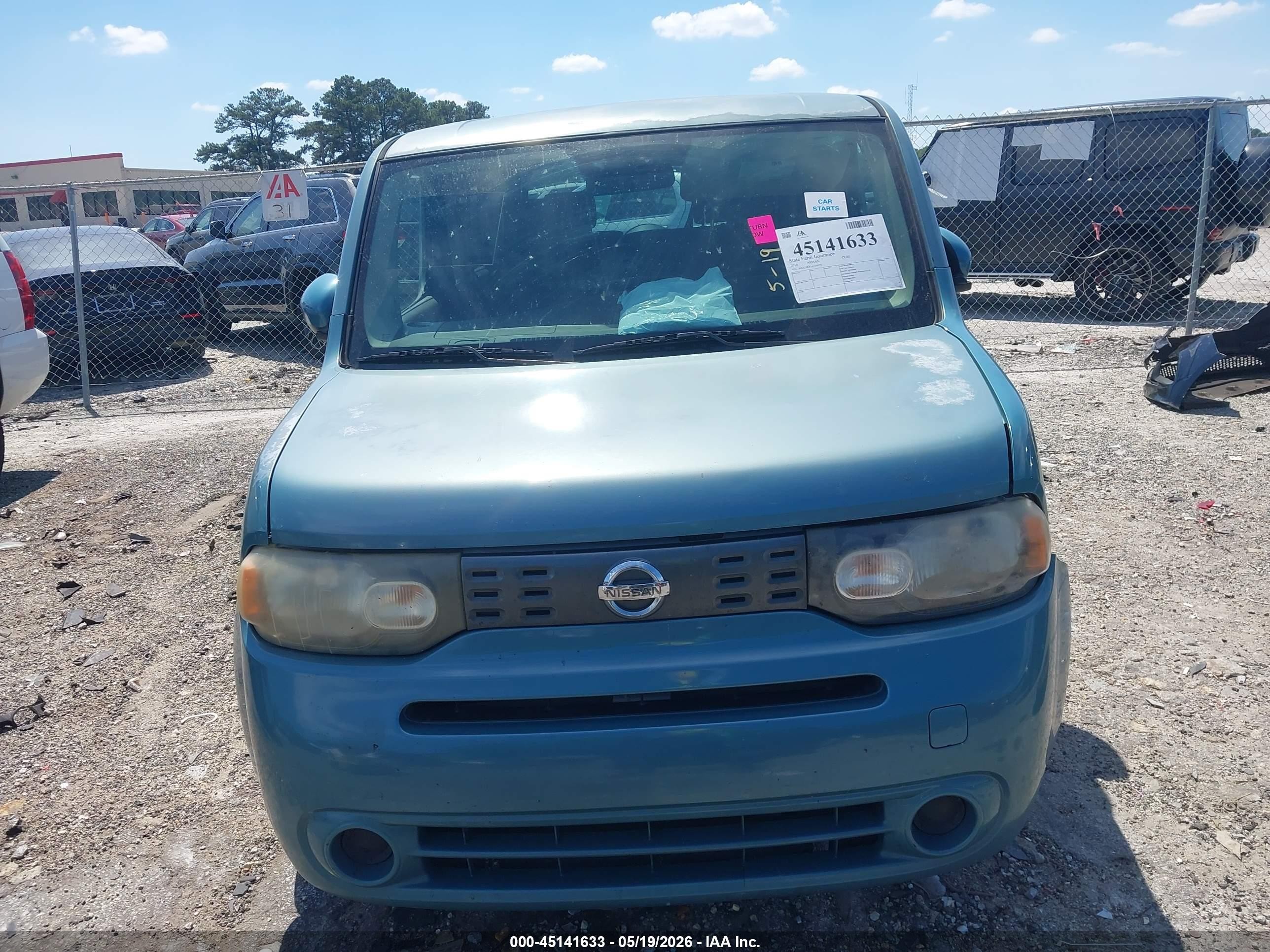 2010 Nissan Cube 1.8s Turquoise vin: JN8AZ2KR7AT159376