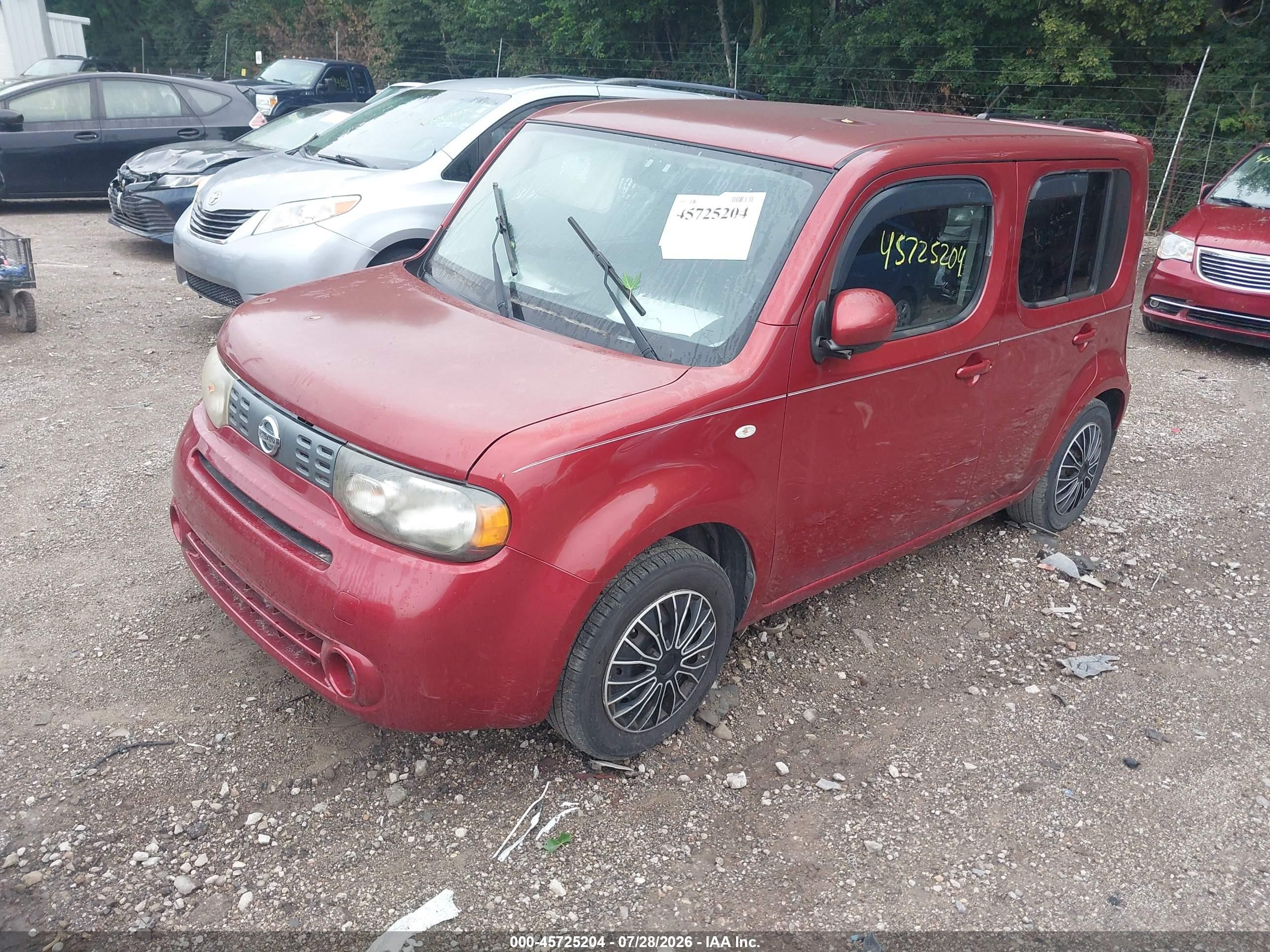 2013 Nissan Cube 1.8 S Красный vin: JN8AZ2KR7DT304565