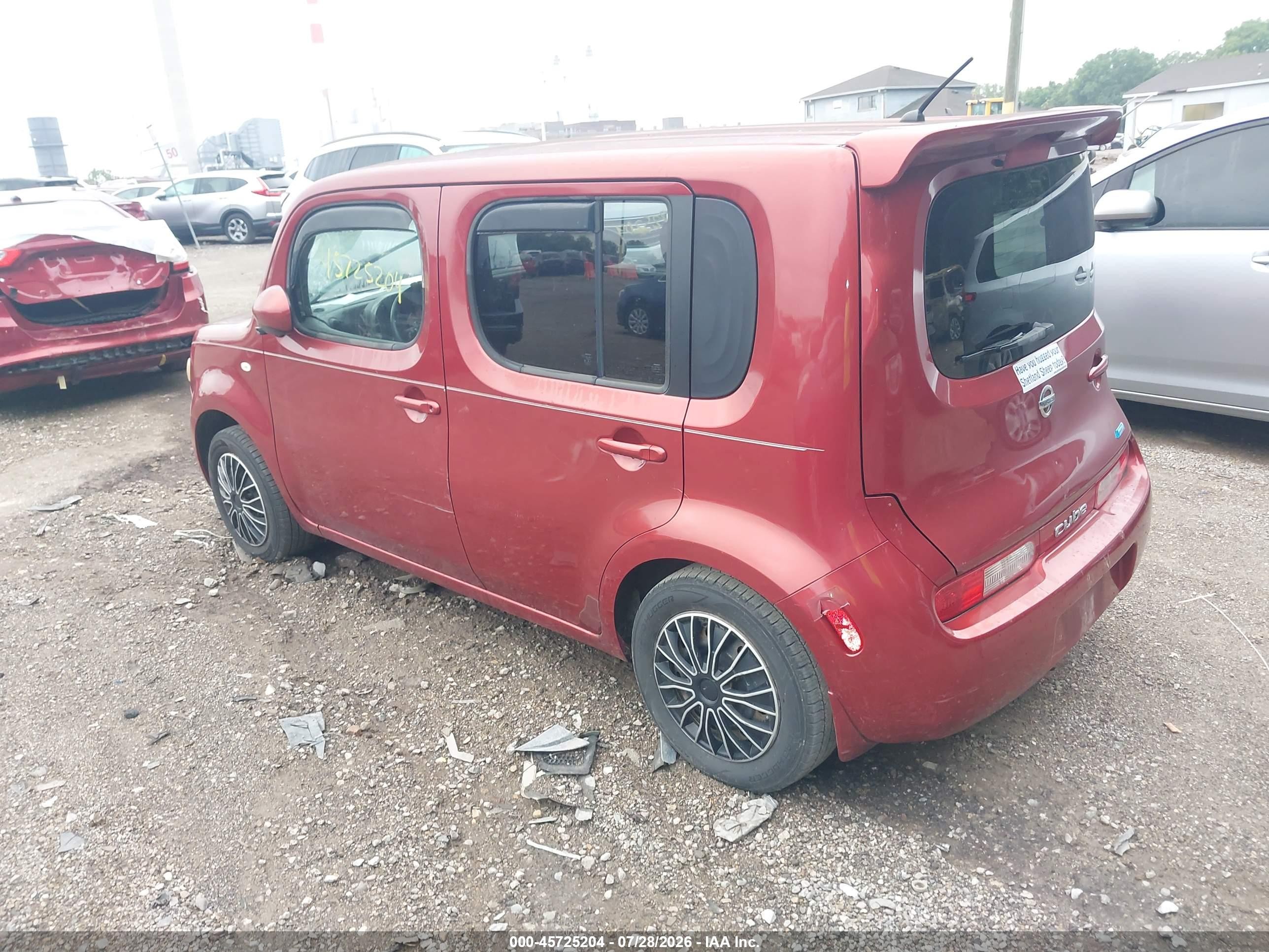 2013 Nissan Cube 1.8 S Красный vin: JN8AZ2KR7DT304565
