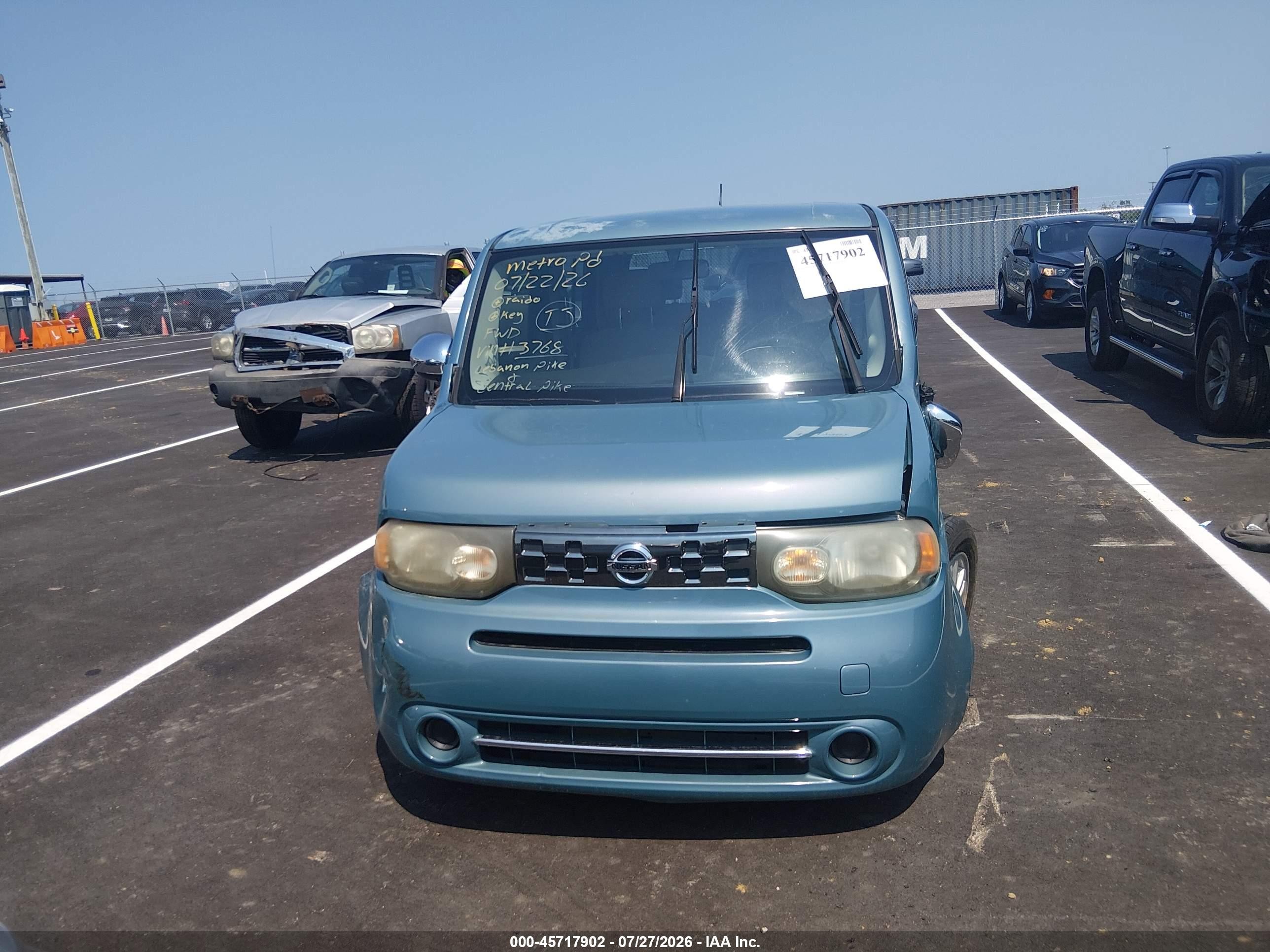 2011 Nissan Cube 1.8s Blue vin: JN8AZ2KR8BT213768