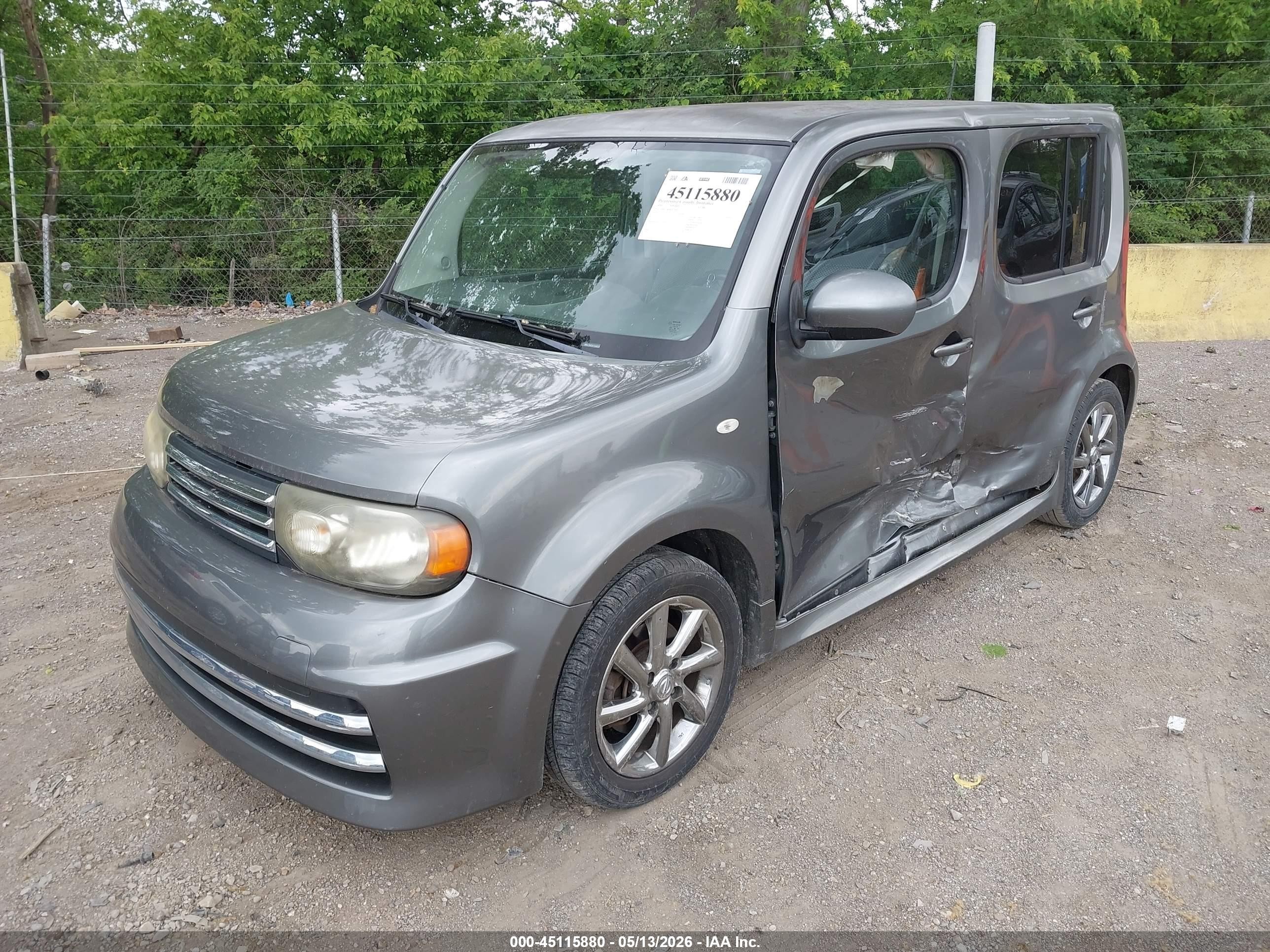2010 Nissan Cube 1.8 Krom Gray vin: JN8AZ2KRXAT164619
