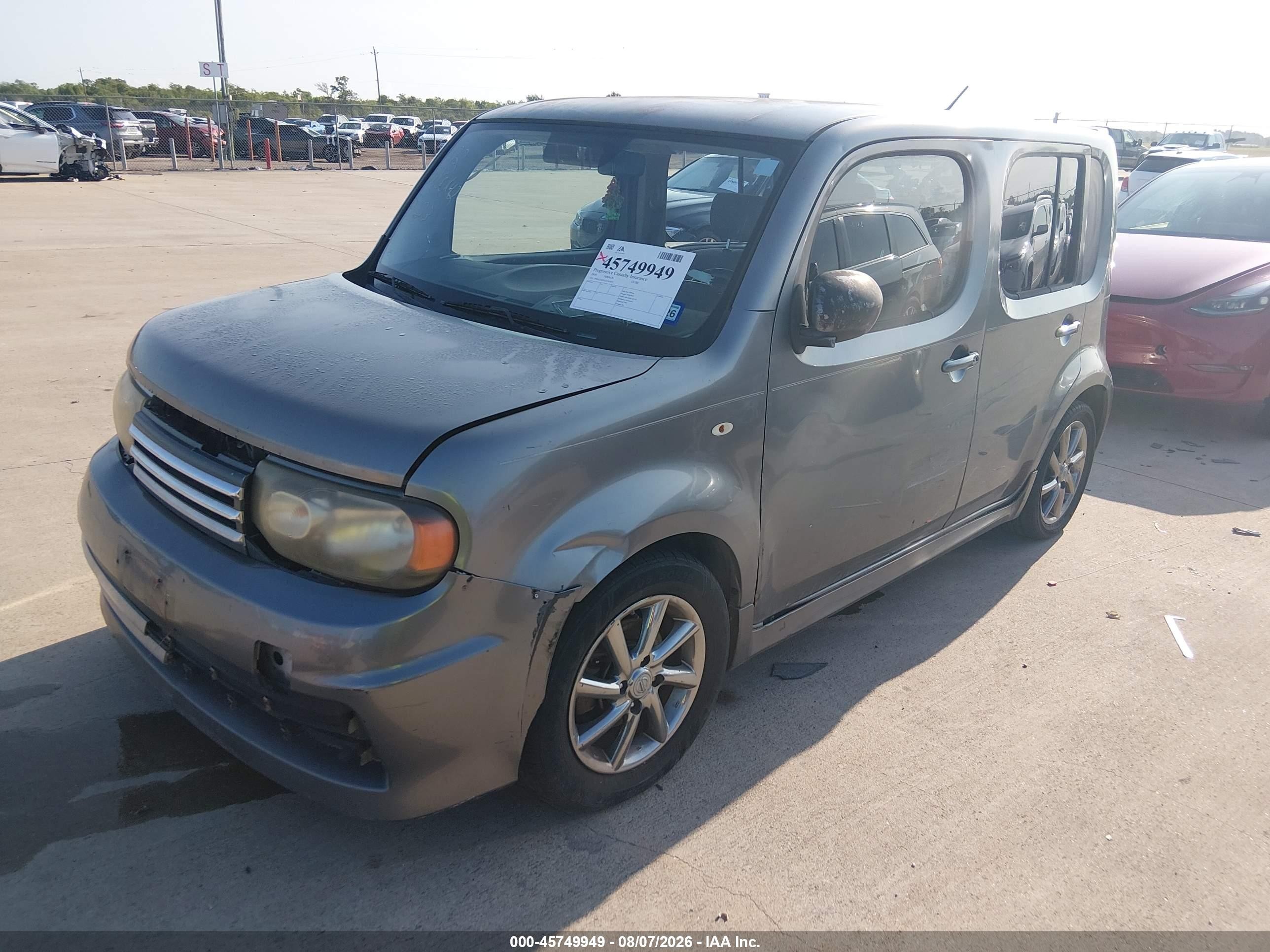 2010 Nissan Cube 1.8 Krom Gray vin: JN8AZ2KRXAT165656