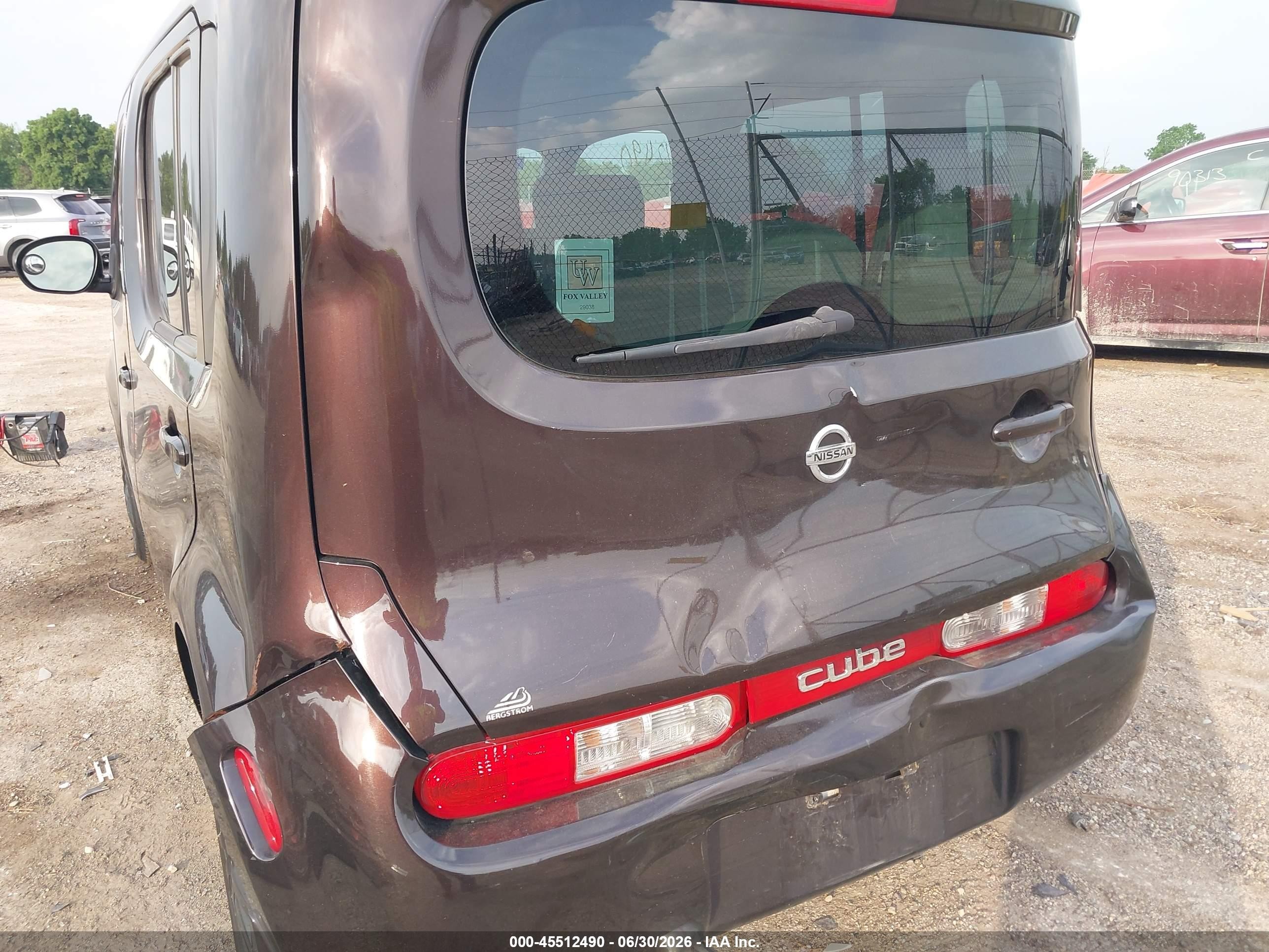 2010 Nissan Cube 1.8s Brown vin: JN8AZ2KRXAT166452