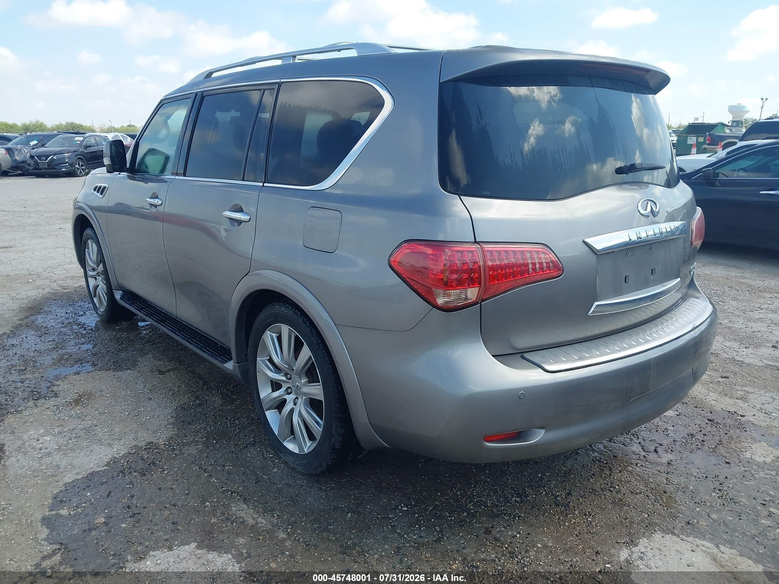 2012 Infiniti Qx56   Gray vin: JN8AZ2NC0C9315037