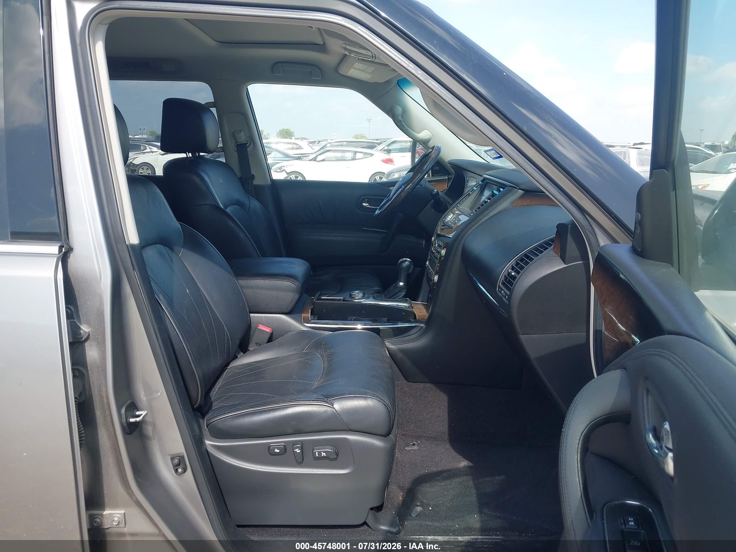 2012 Infiniti Qx56   Gray vin: JN8AZ2NC0C9315037