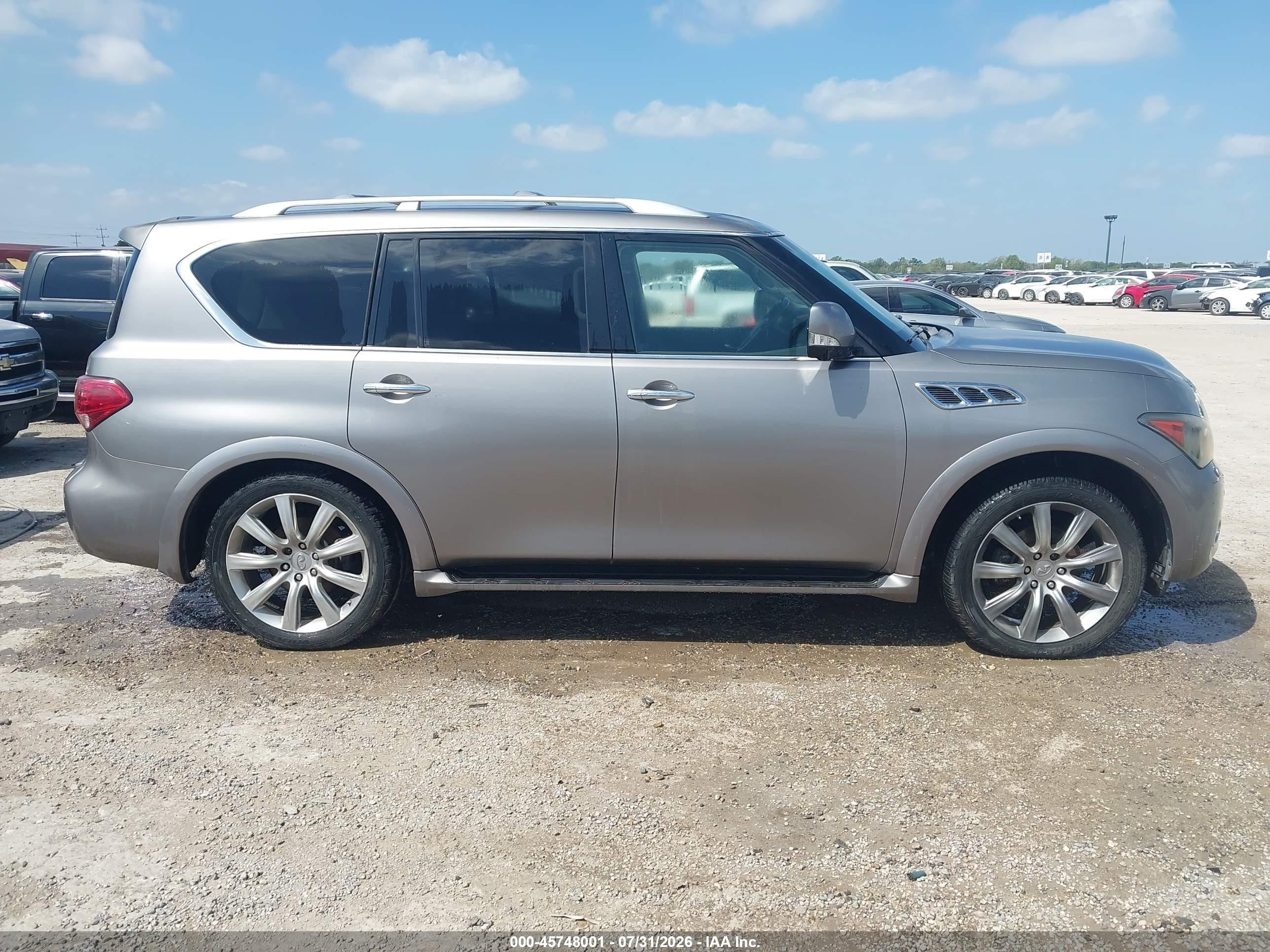 2012 Infiniti Qx56   Gray vin: JN8AZ2NC0C9315037