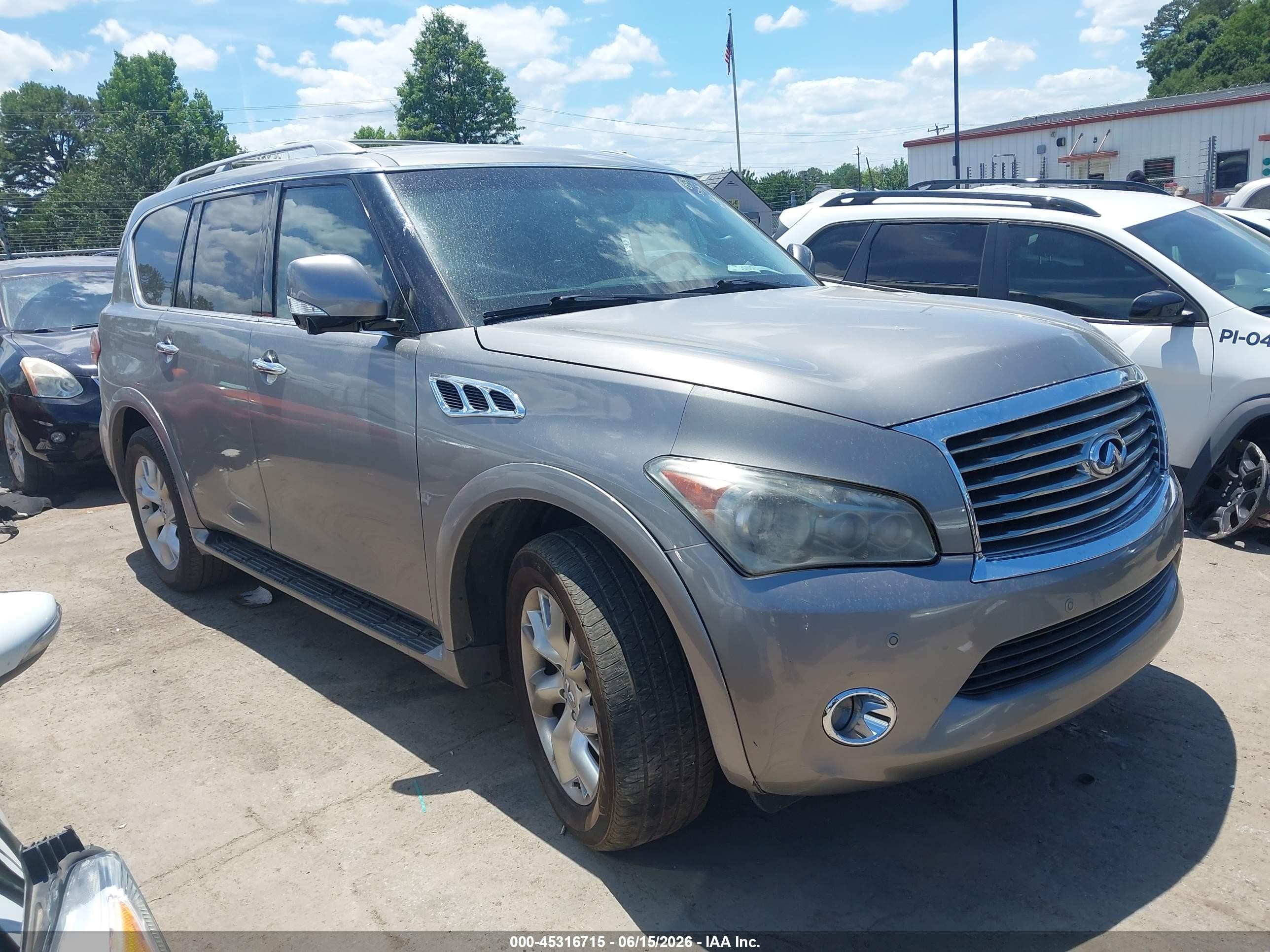 2013 Infiniti Qx56   Gray vin: JN8AZ2NC0D9350405