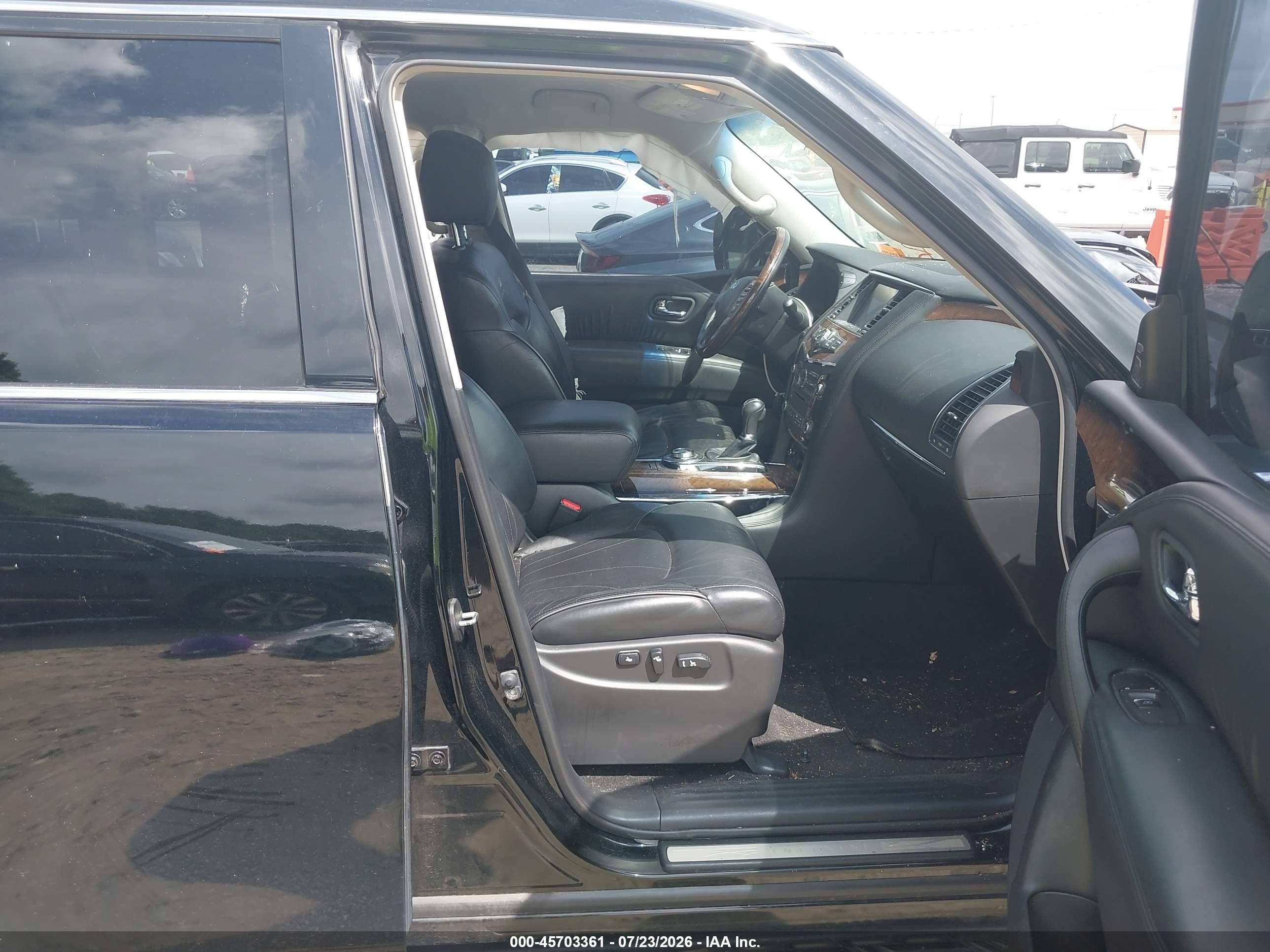 2014 Infiniti Qx80 Black vin: JN8AZ2NC0E9351295