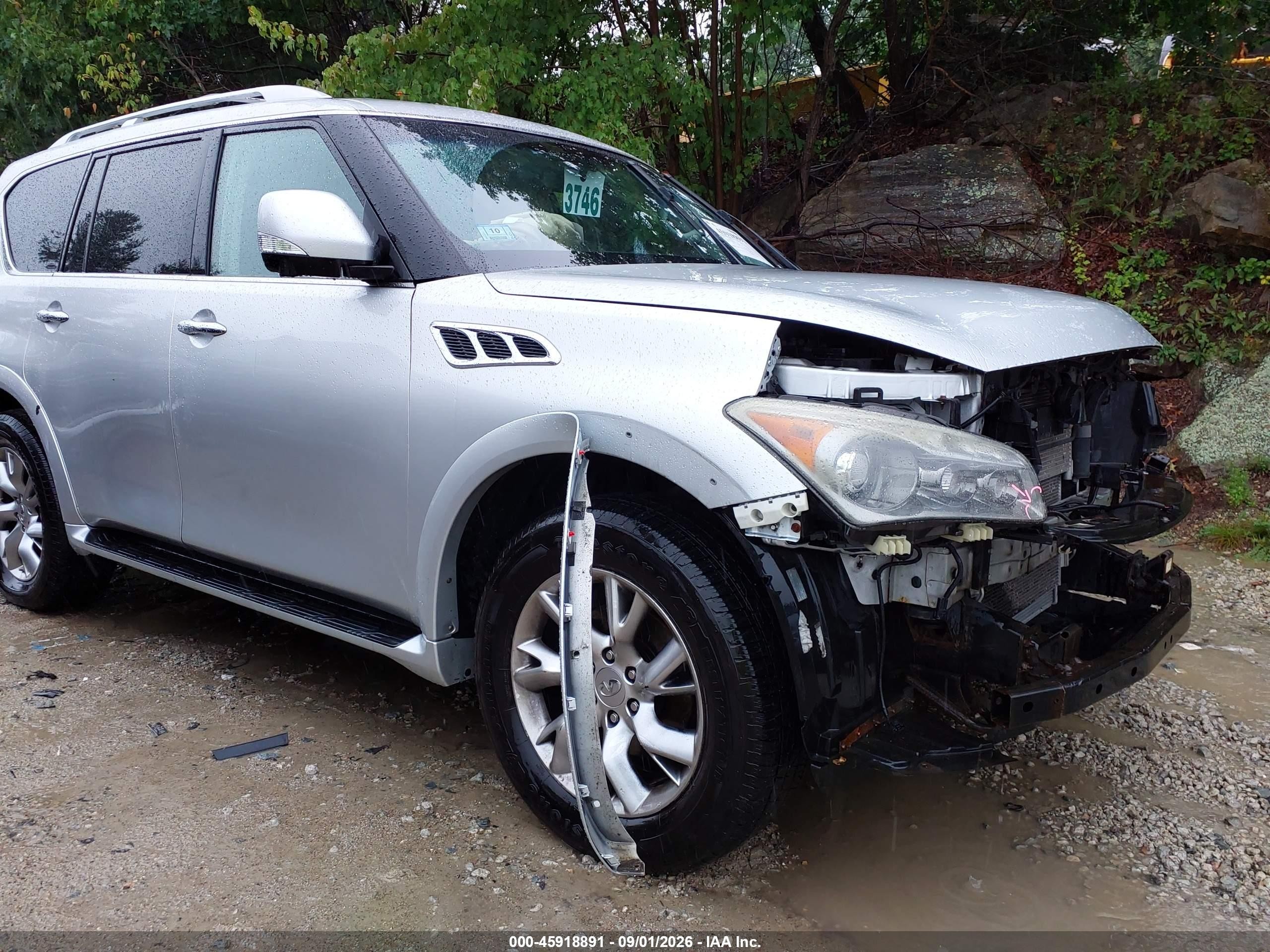 2011 Infiniti Qx56 Silver vin: JN8AZ2NC1B9302263