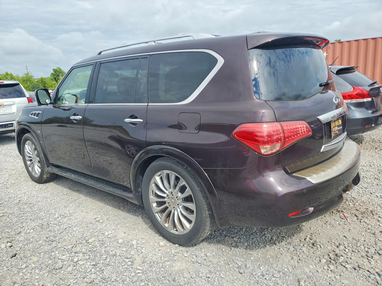 2015 Infiniti Qx80 Base Purple vin: JN8AZ2NC1F9370763