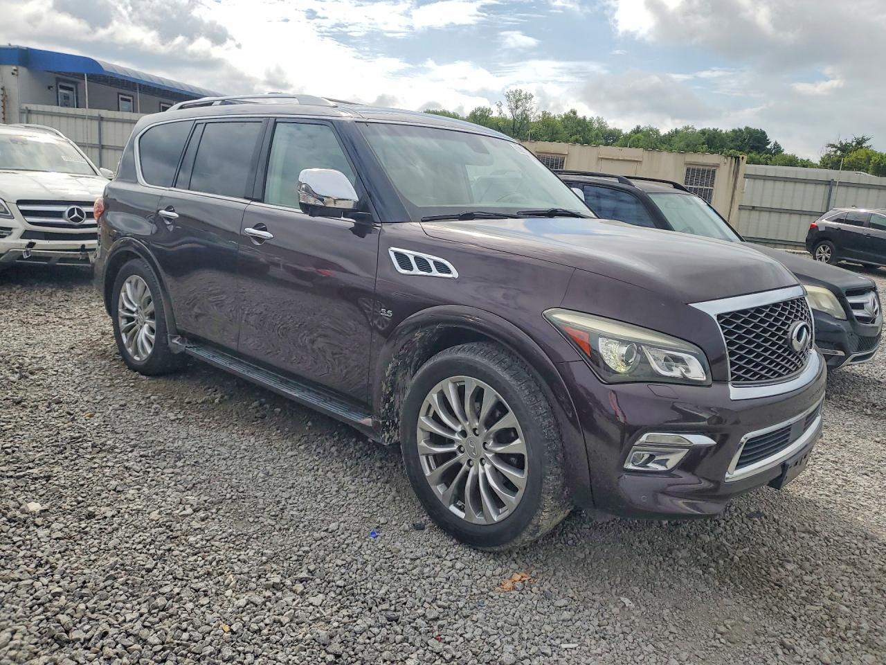 2015 Infiniti Qx80 Base Purple vin: JN8AZ2NC1F9370763