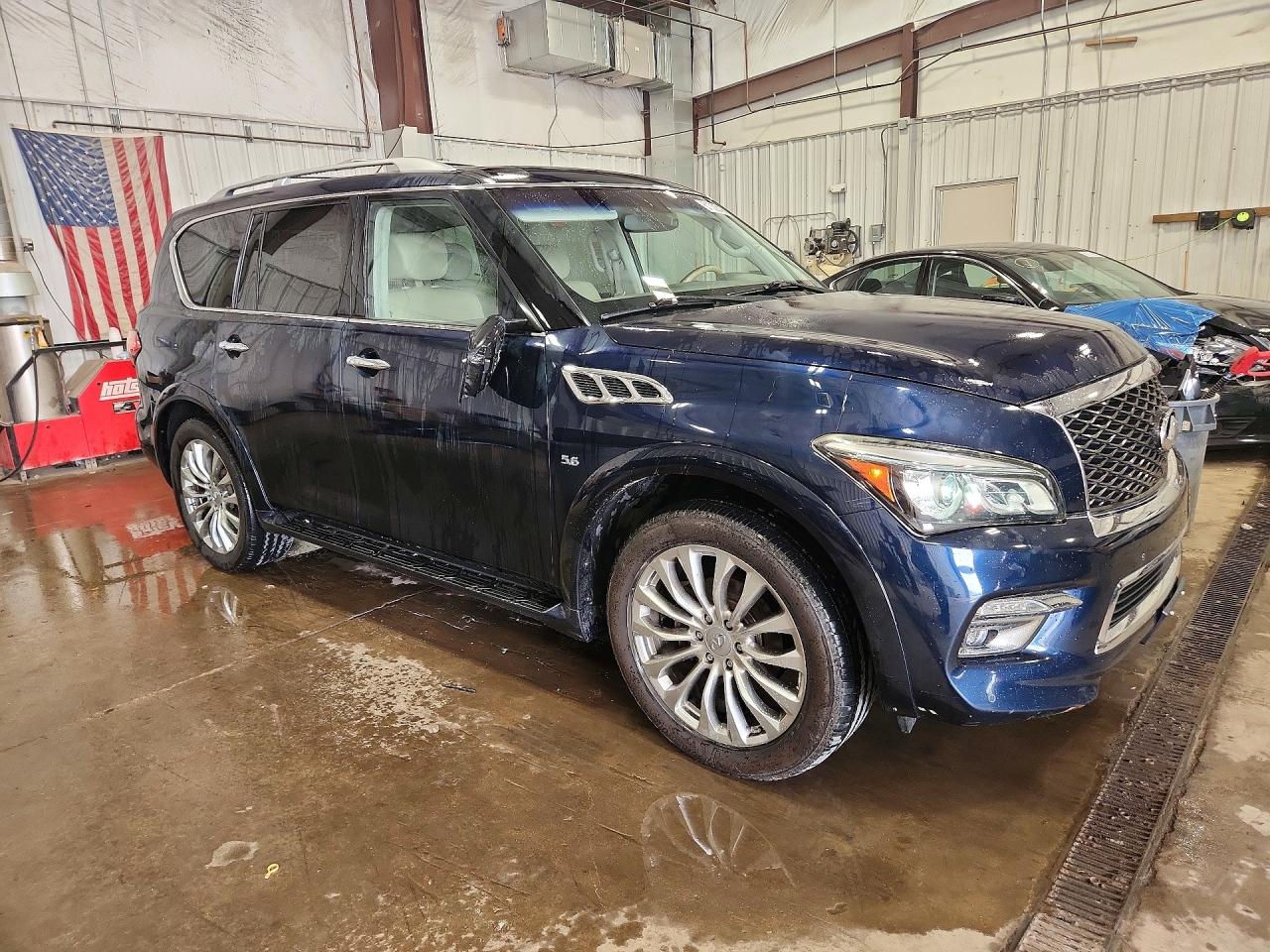 2015 Infiniti Qx80 Base Blue vin: JN8AZ2NC1F9372240