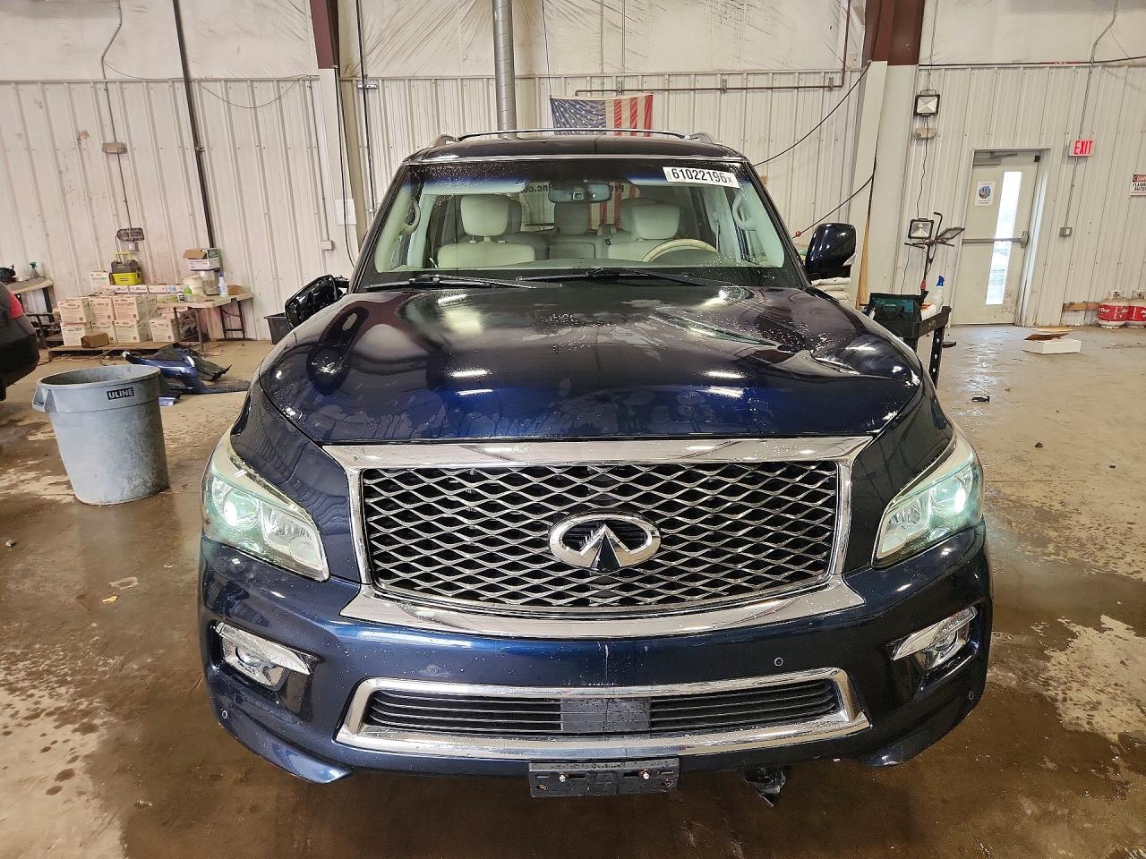 2015 Infiniti Qx80 Base Blue vin: JN8AZ2NC1F9372240