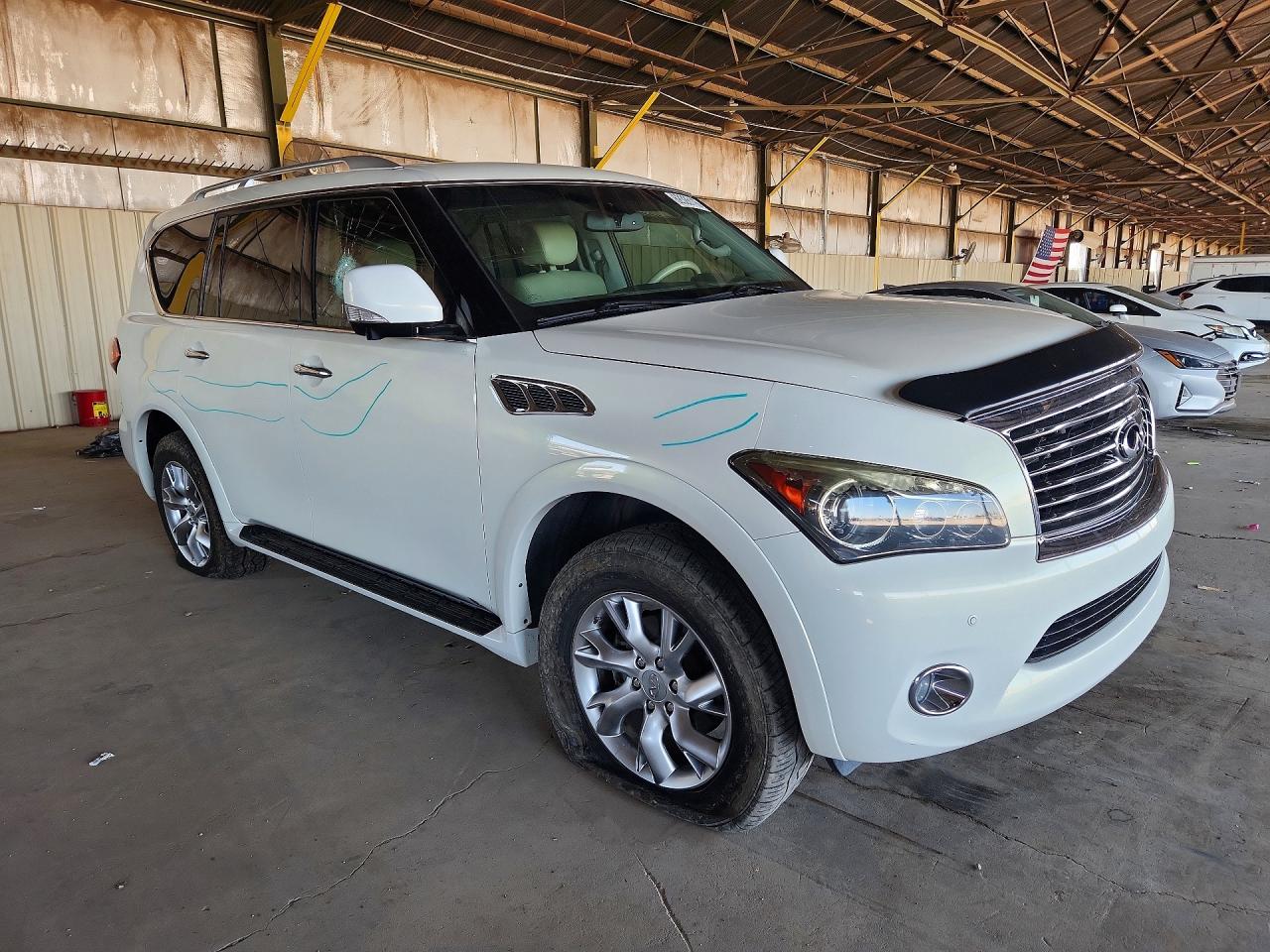 2011 Infiniti Qx56 Base White vin: JN8AZ2NC3B9301082