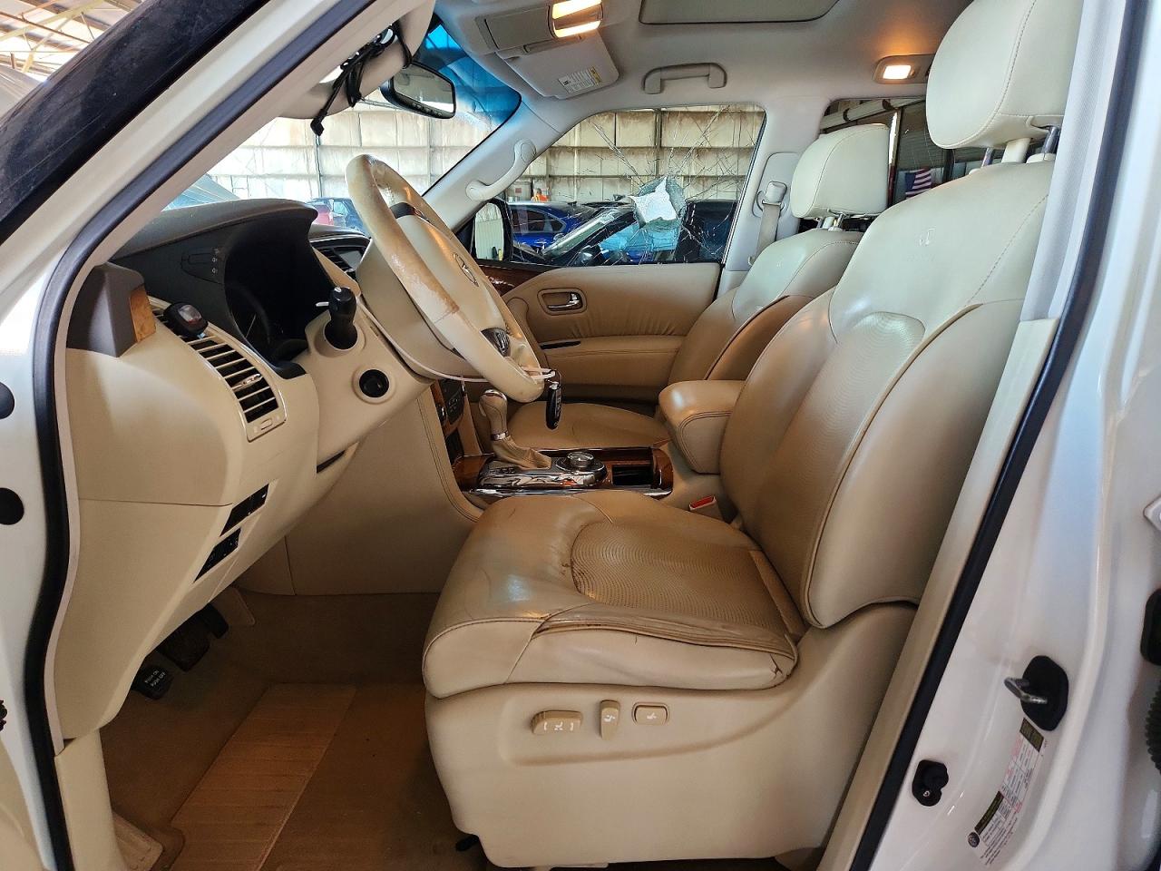 2011 Infiniti Qx56 Base White vin: JN8AZ2NC3B9301082