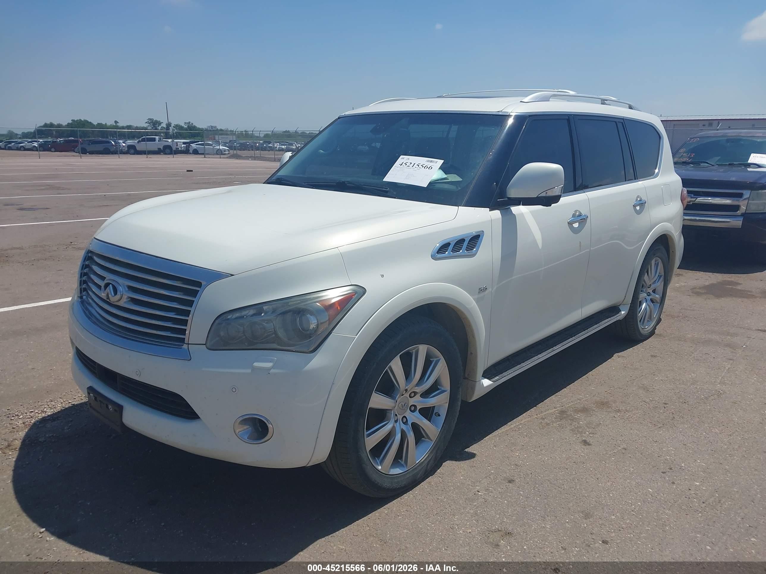 2014 Infiniti Qx80   White vin: JN8AZ2NC3E9351002