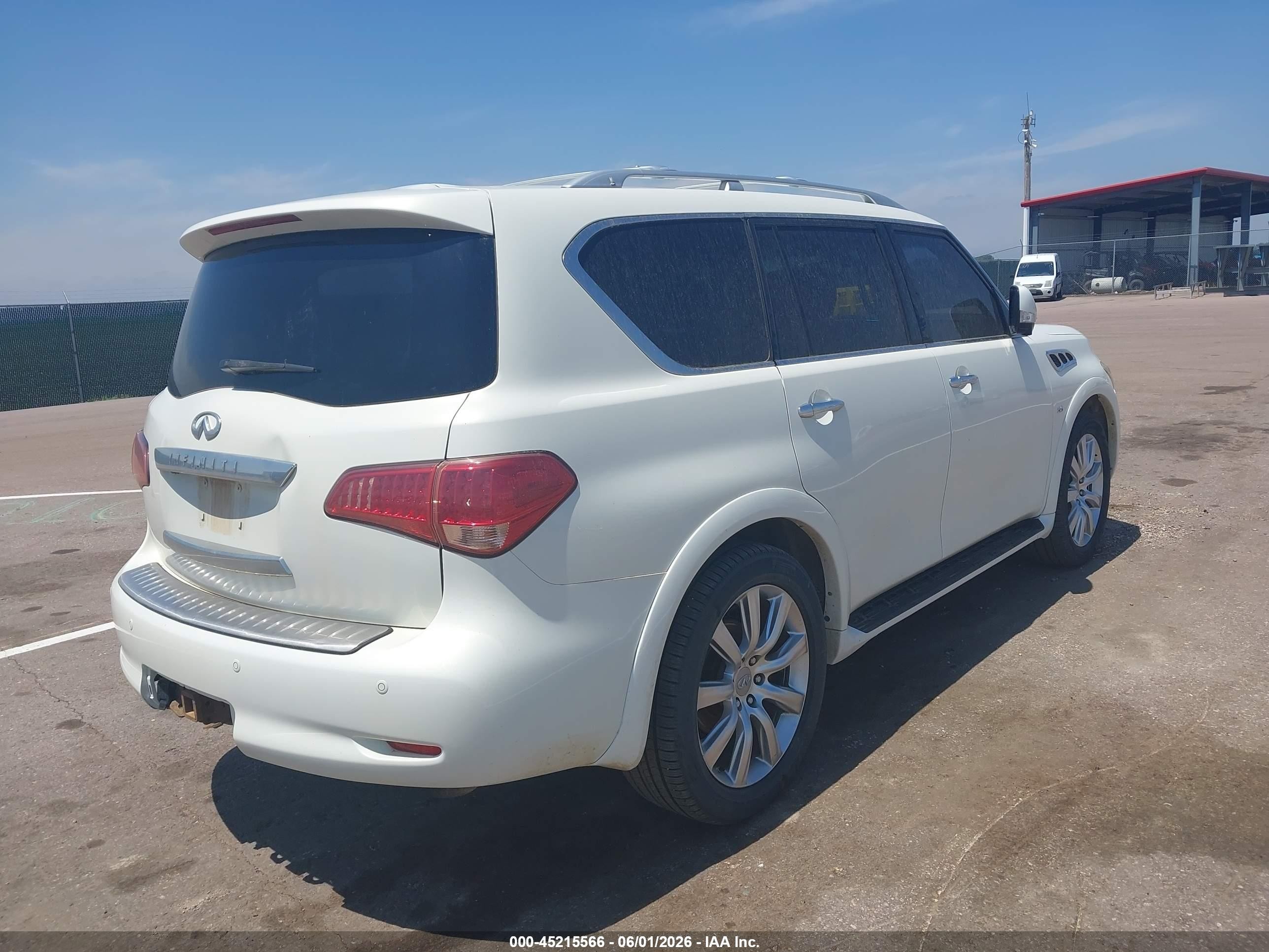 2014 Infiniti Qx80   White vin: JN8AZ2NC3E9351002