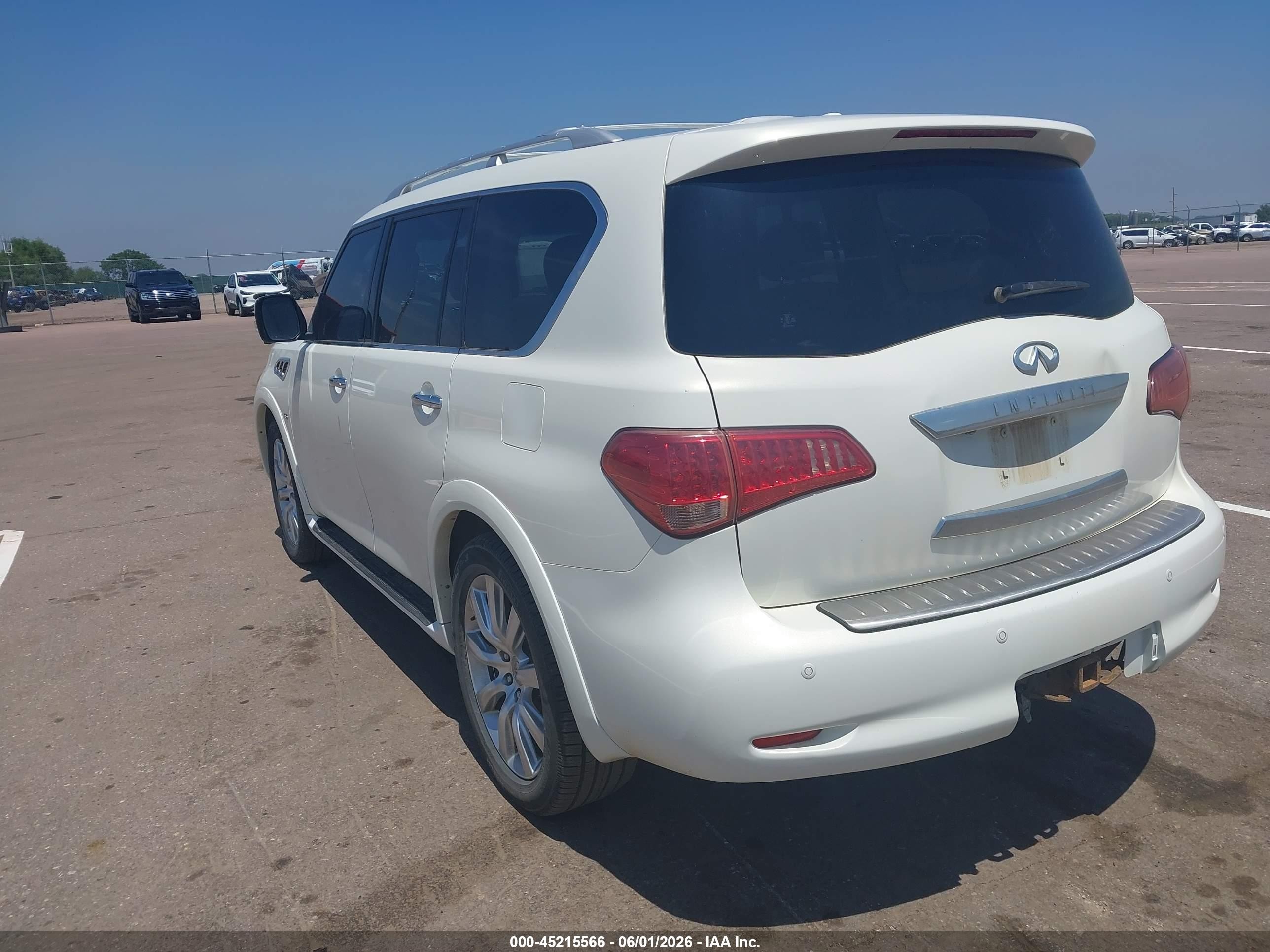 2014 Infiniti Qx80   White vin: JN8AZ2NC3E9351002