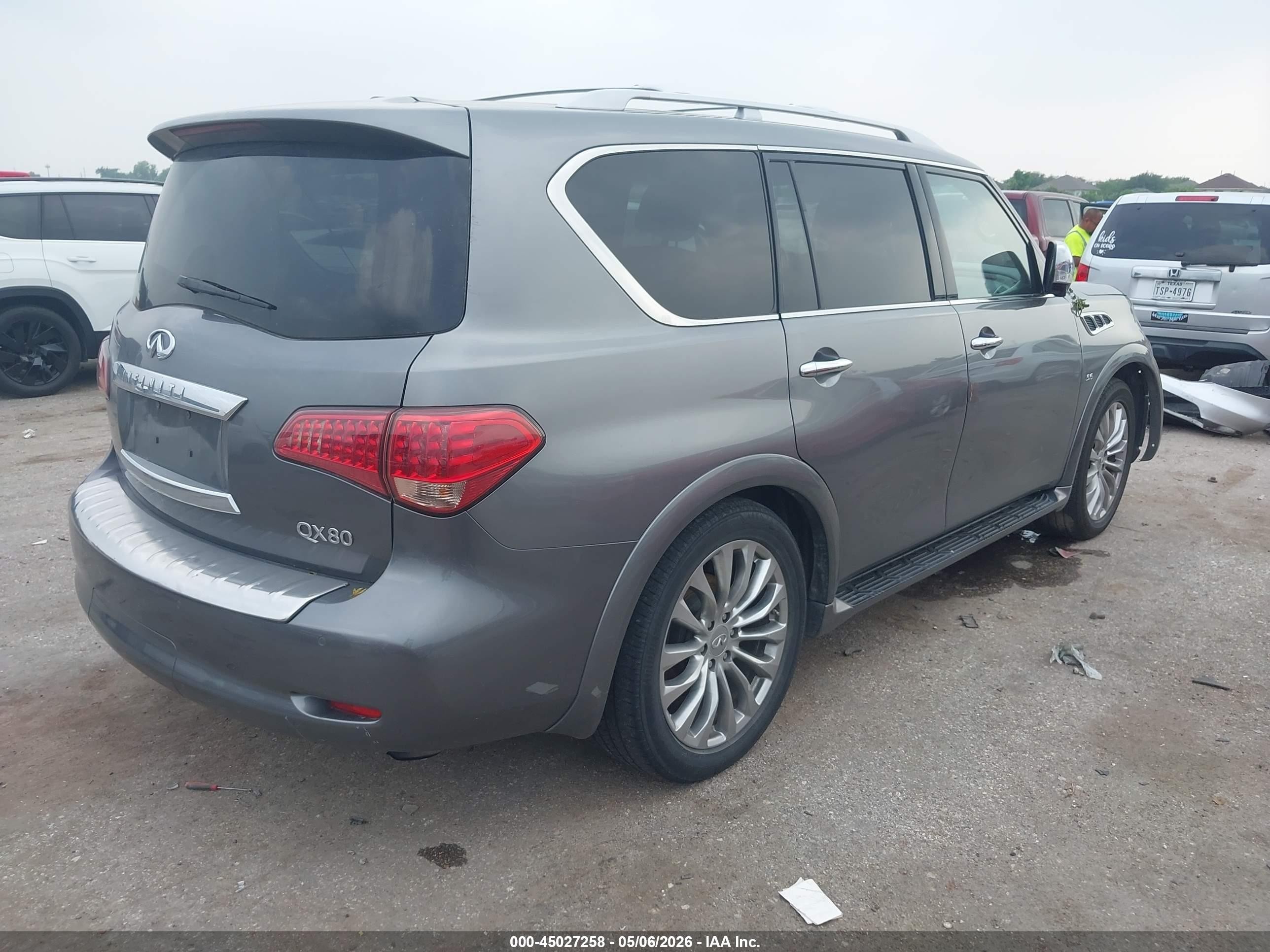 2015 Infiniti Qx80 Серый vin: JN8AZ2NC3F9370618