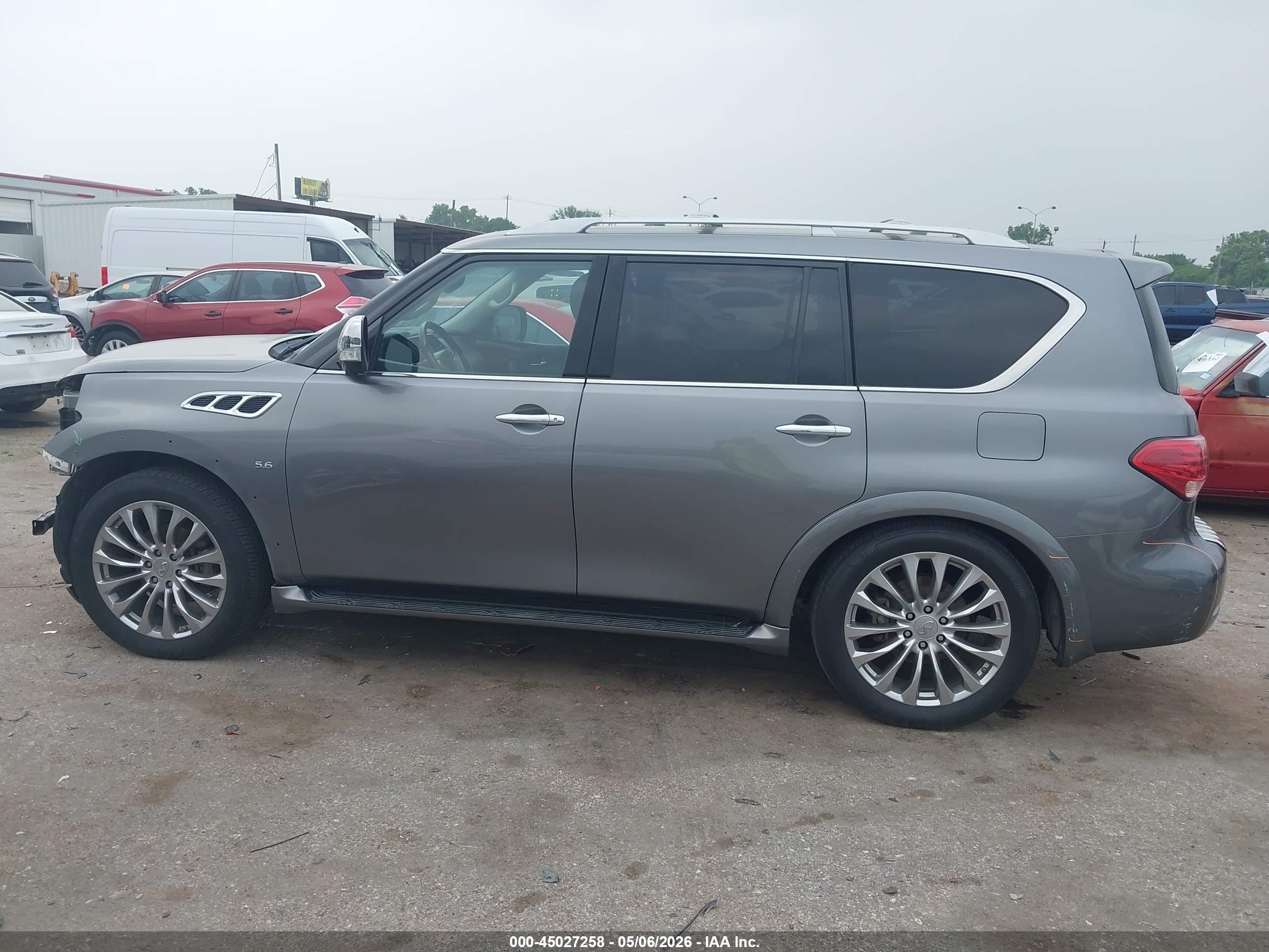 2015 Infiniti Qx80 Серый vin: JN8AZ2NC3F9370618
