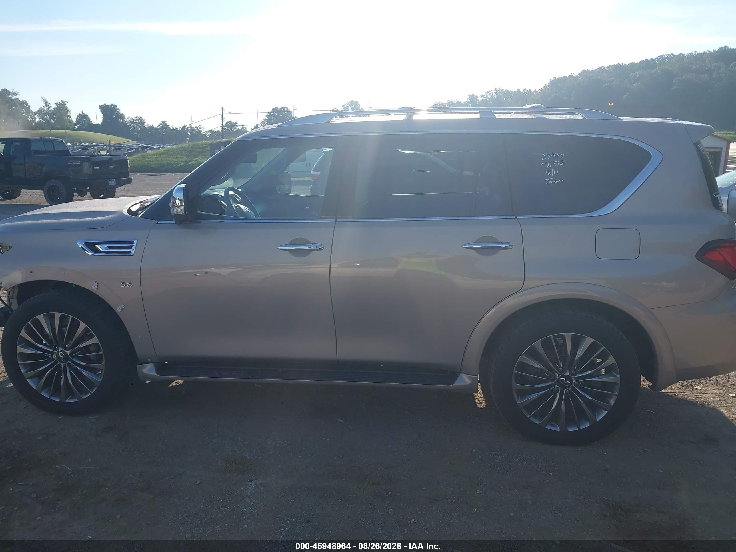 2018 Infiniti Qx80 Tan vin: JN8AZ2NC3J9441325