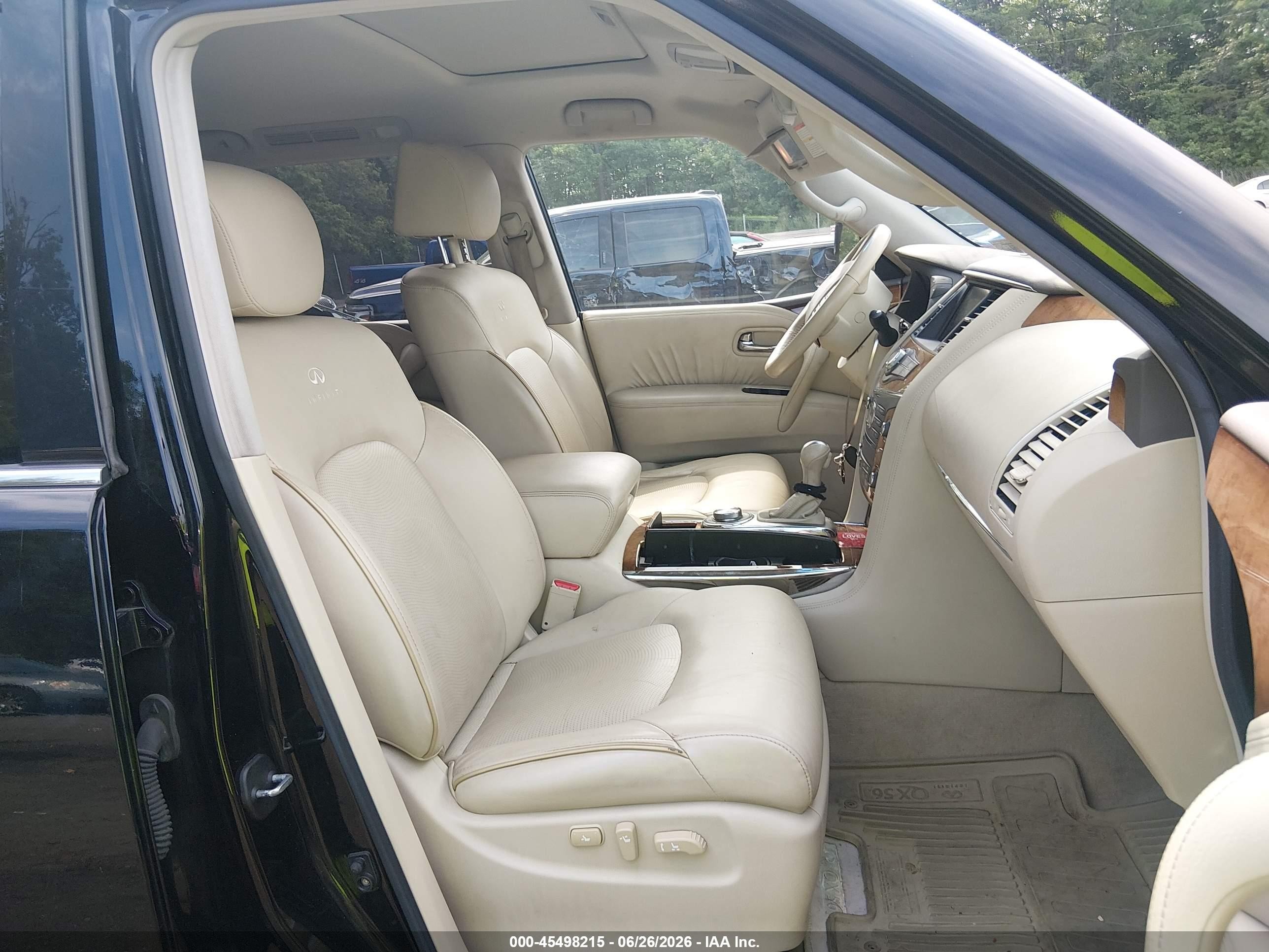 2012 Infiniti Qx56   Black vin: JN8AZ2NC4C9315218