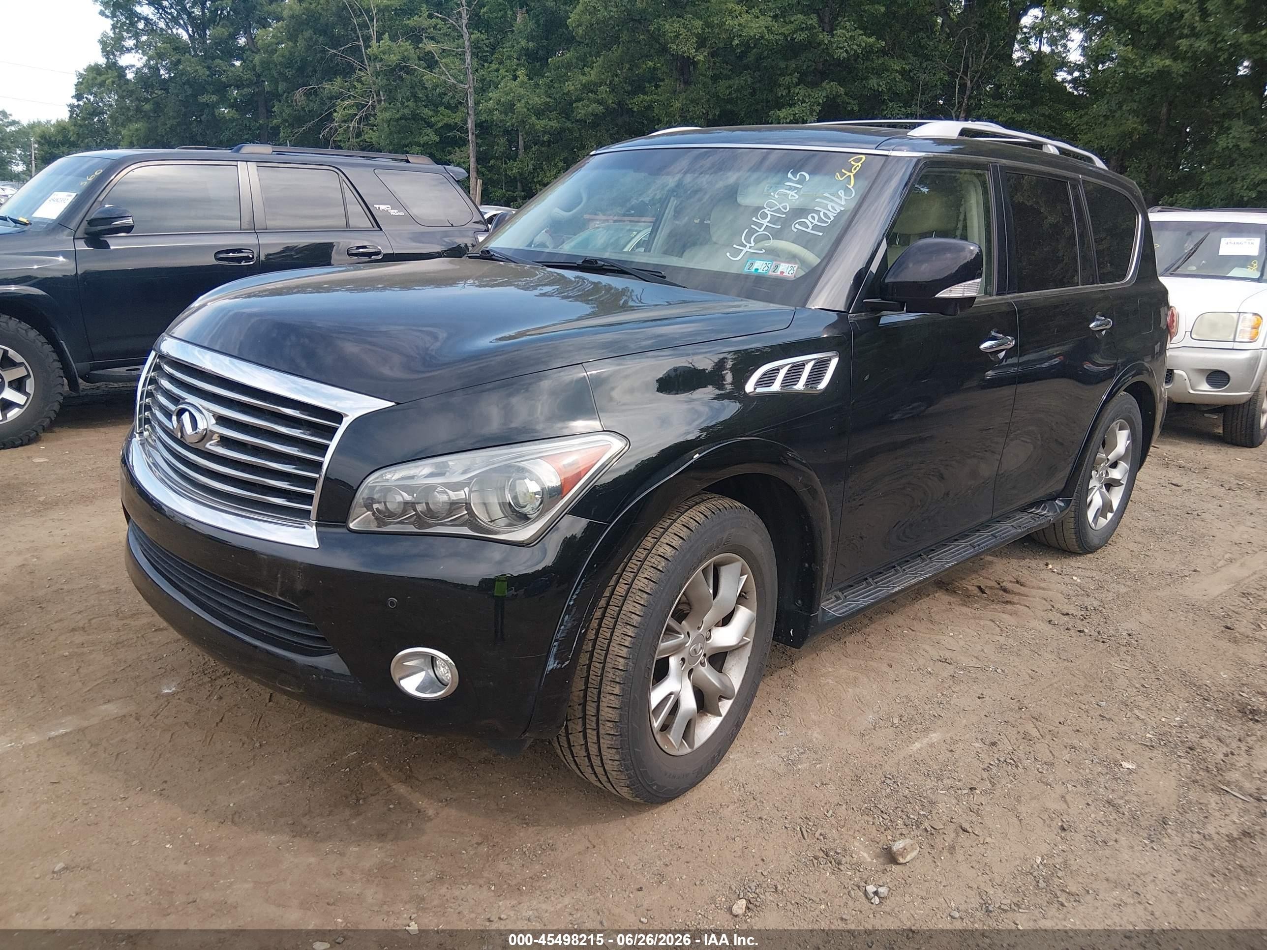 2012 Infiniti Qx56   Black vin: JN8AZ2NC4C9315218