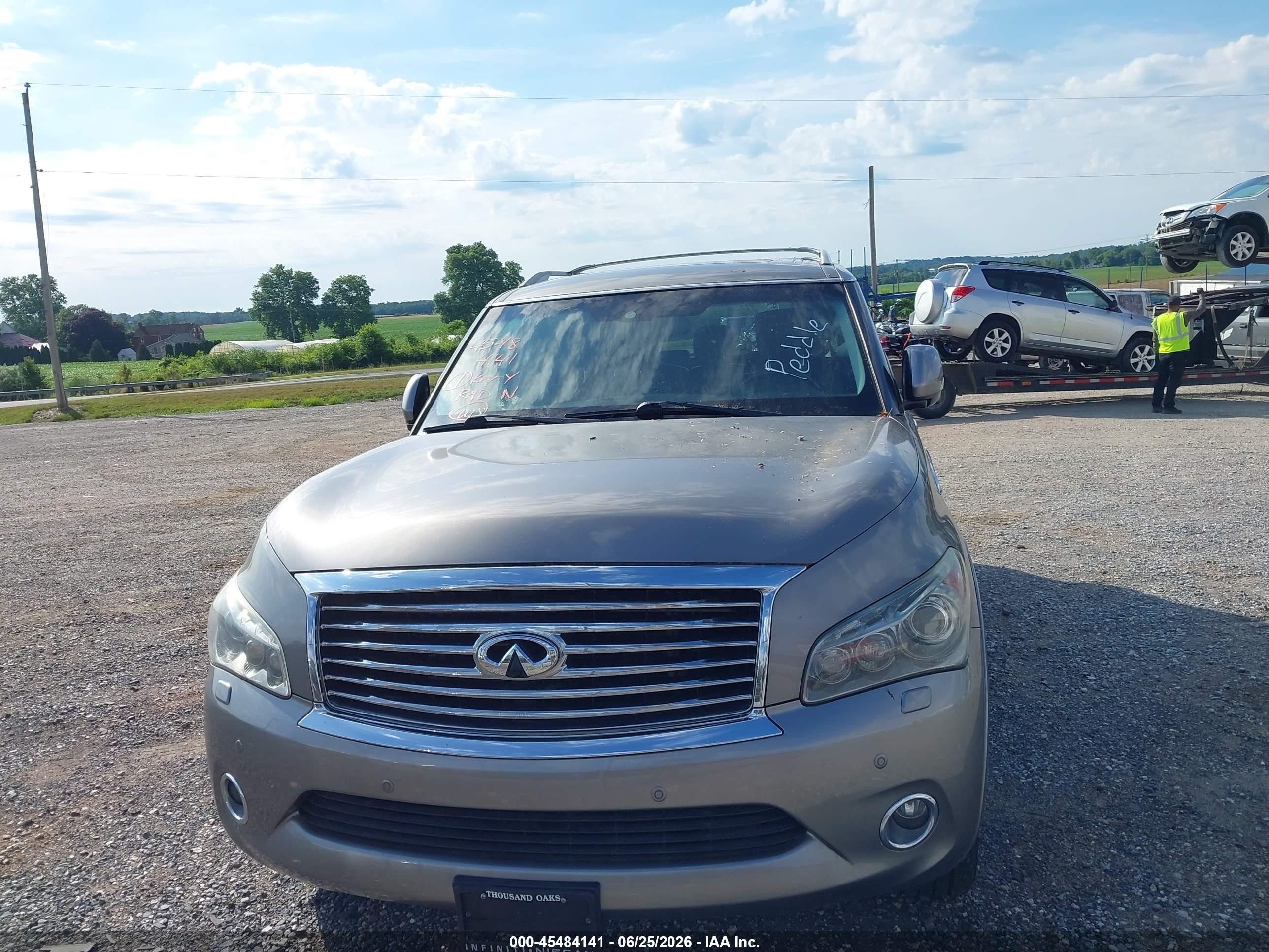 2014 Infiniti Qx80   Silver vin: JN8AZ2NC4E9351607