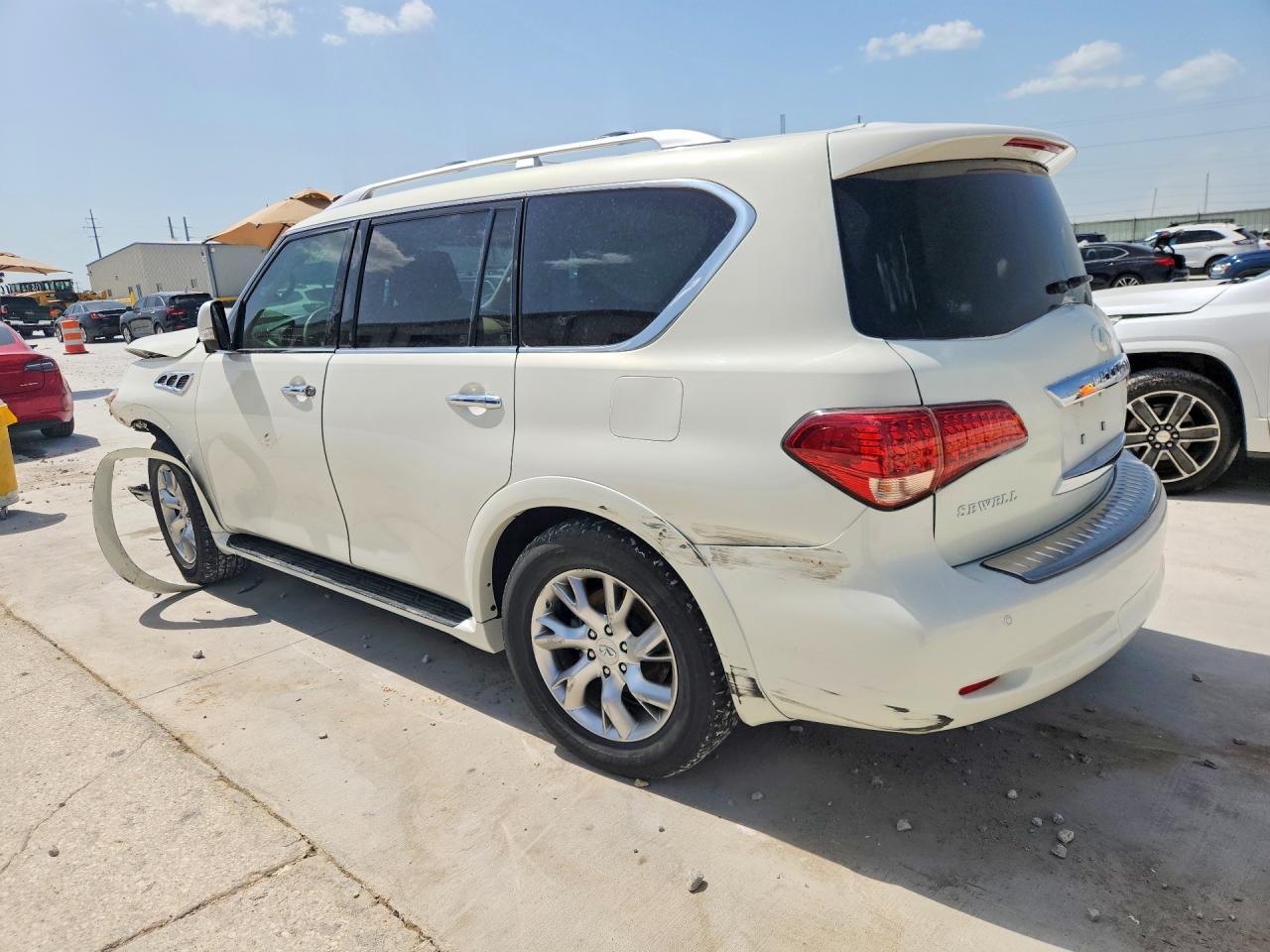 2011 Infiniti Qx56 Base White vin: JN8AZ2NC5B9302508