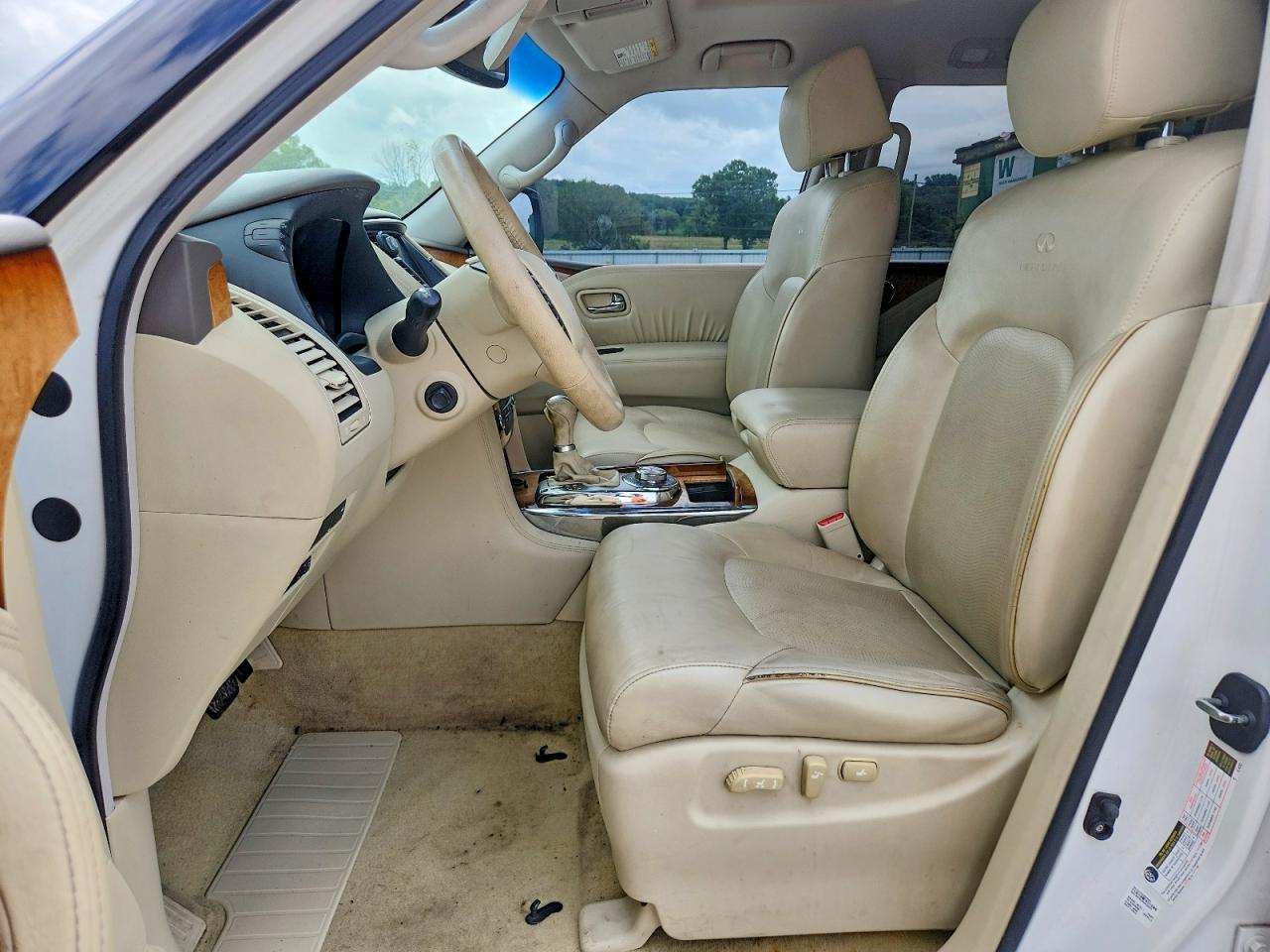 2012 Infiniti Qx56 Base White vin: JN8AZ2NC5C9317804