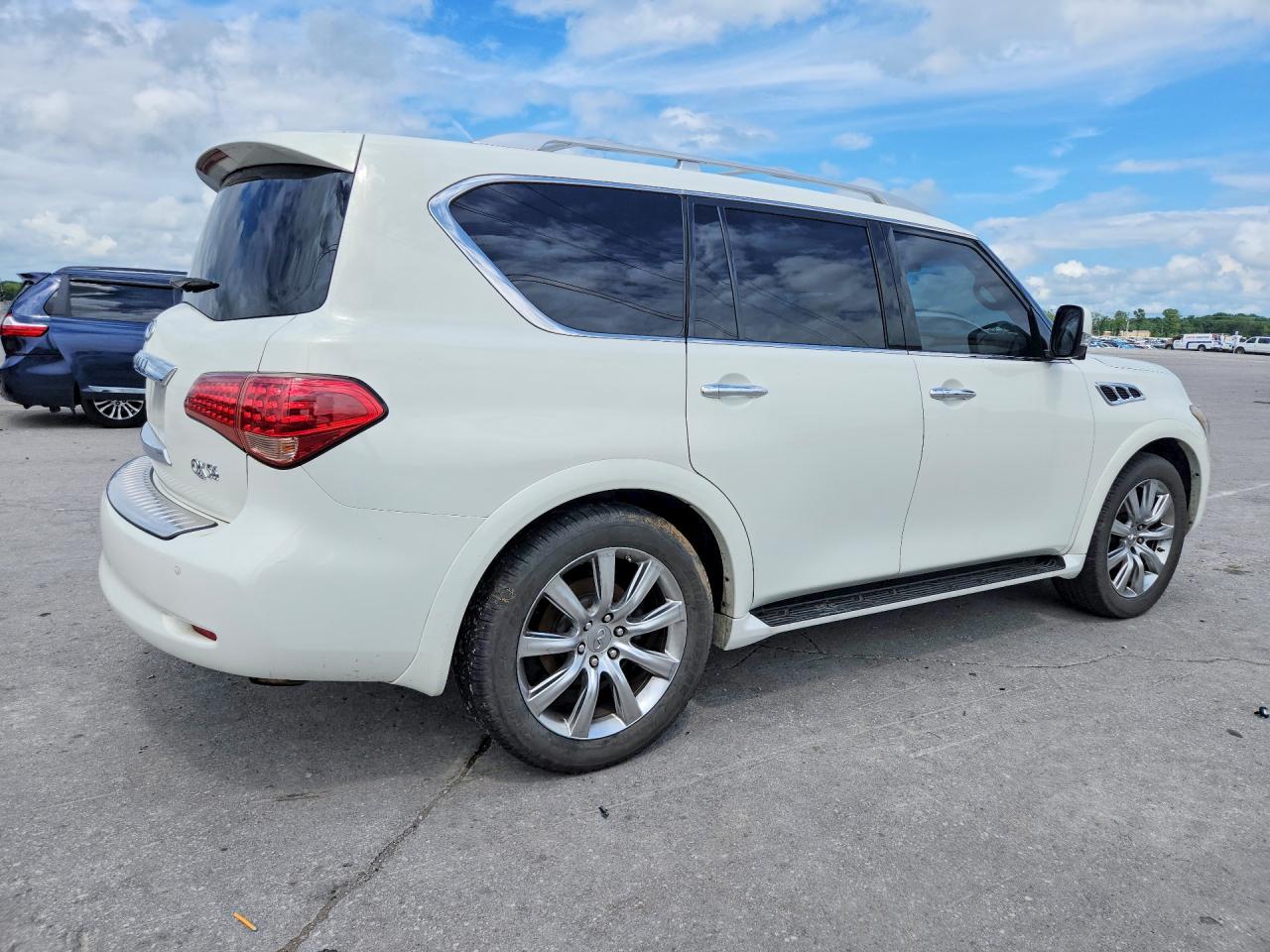 2012 Infiniti Qx56 Base White vin: JN8AZ2NC5C9317804