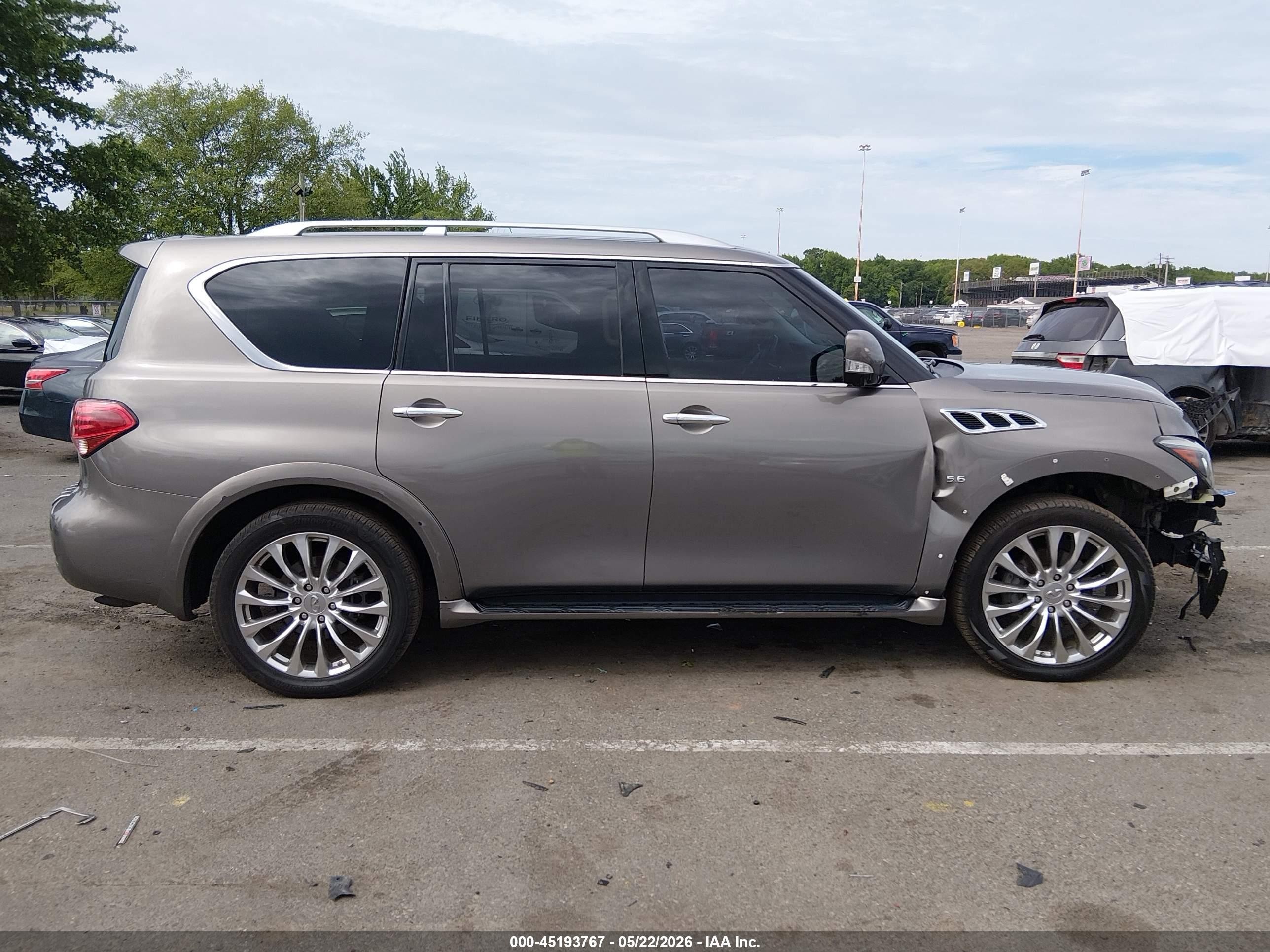 2015 Infiniti Qx80   Коричневый vin: JN8AZ2NC5F9372239