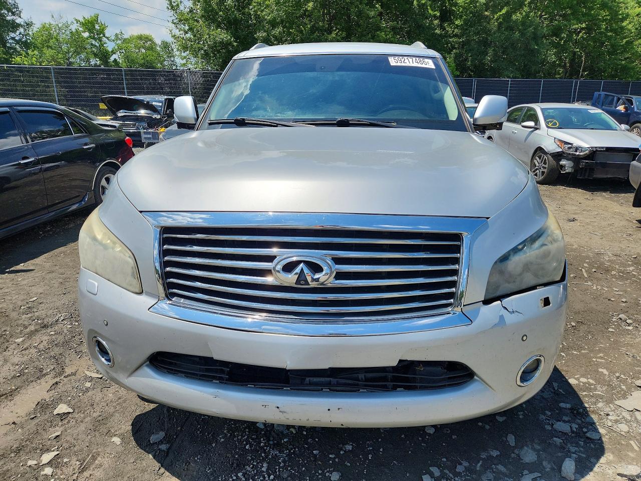 2011 Infiniti Qx56 Base Silver vin: JN8AZ2NC6B9300721
