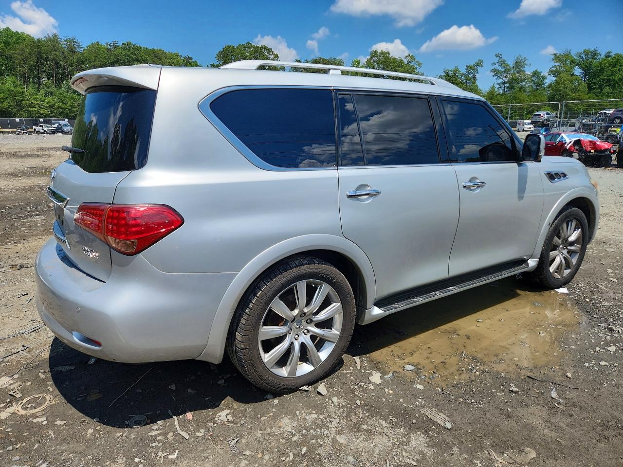2011 Infiniti Qx56 Base Silver vin: JN8AZ2NC6B9300721