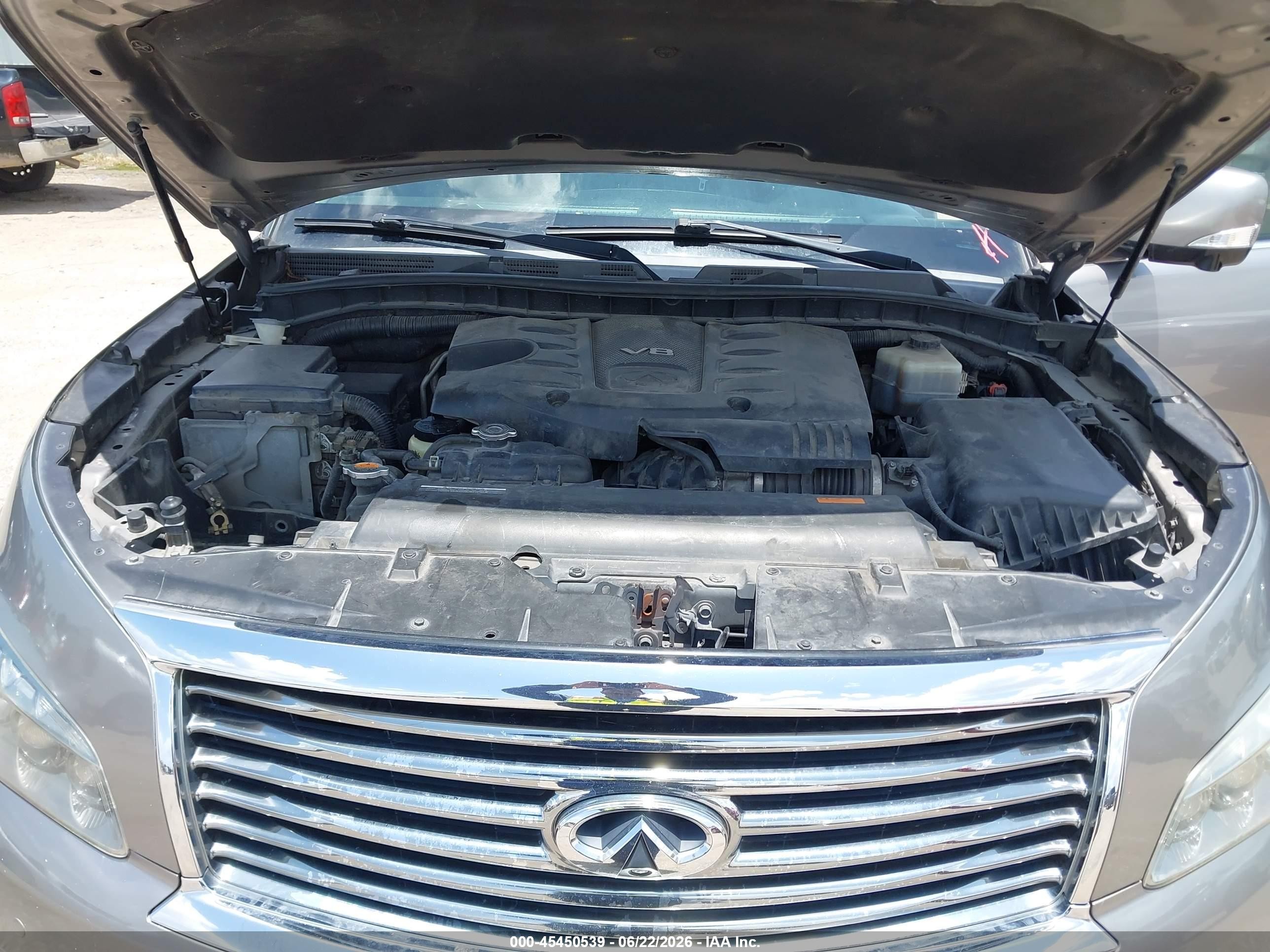 2011 Infiniti Qx56   Gray vin: JN8AZ2NC6B9301190