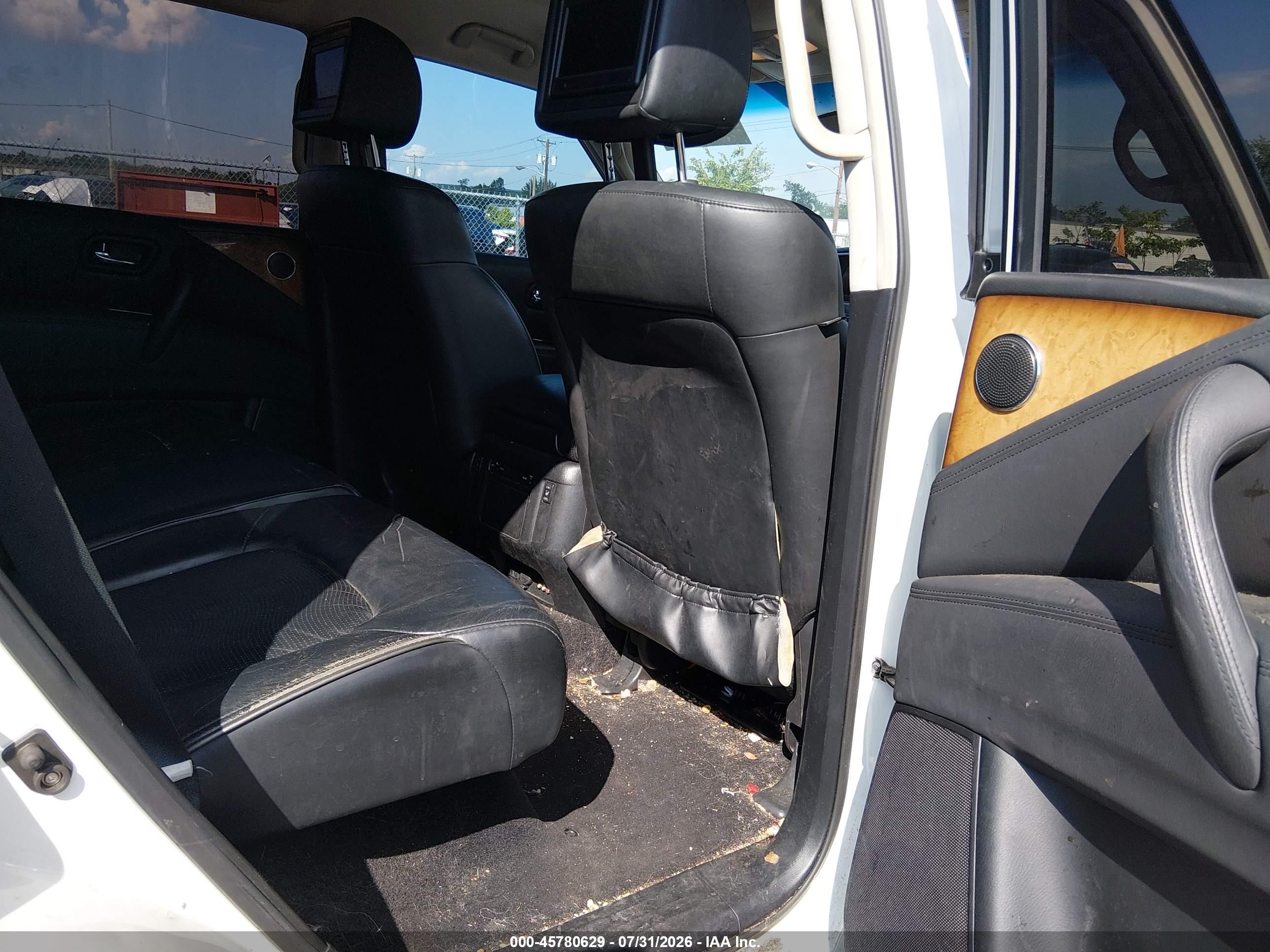 2012 Infiniti Qx56   White vin: JN8AZ2NC6C9317777