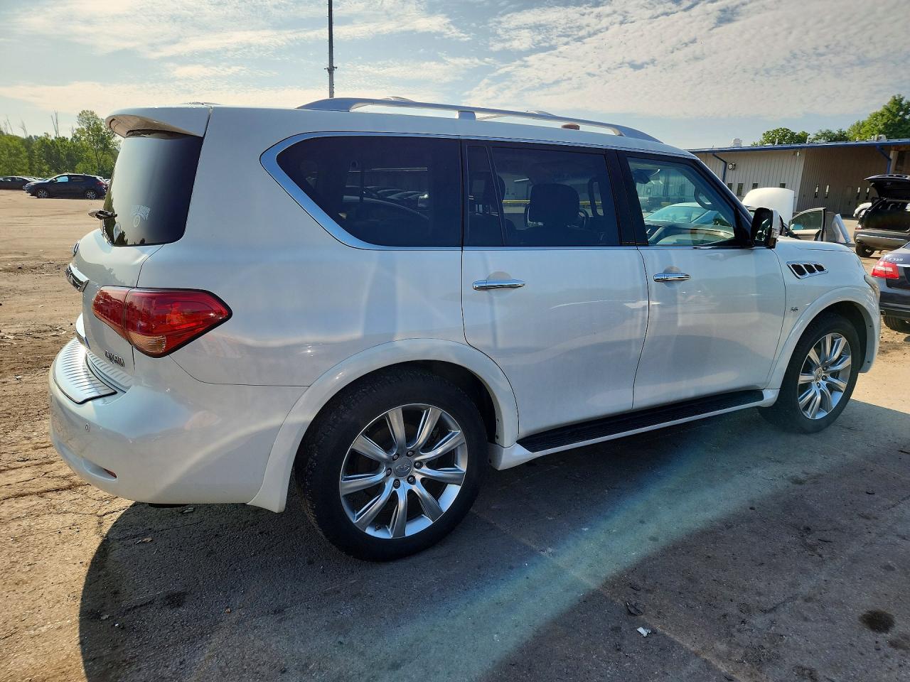 2014 Infiniti Qx80 Base White vin: JN8AZ2NC6E9351544