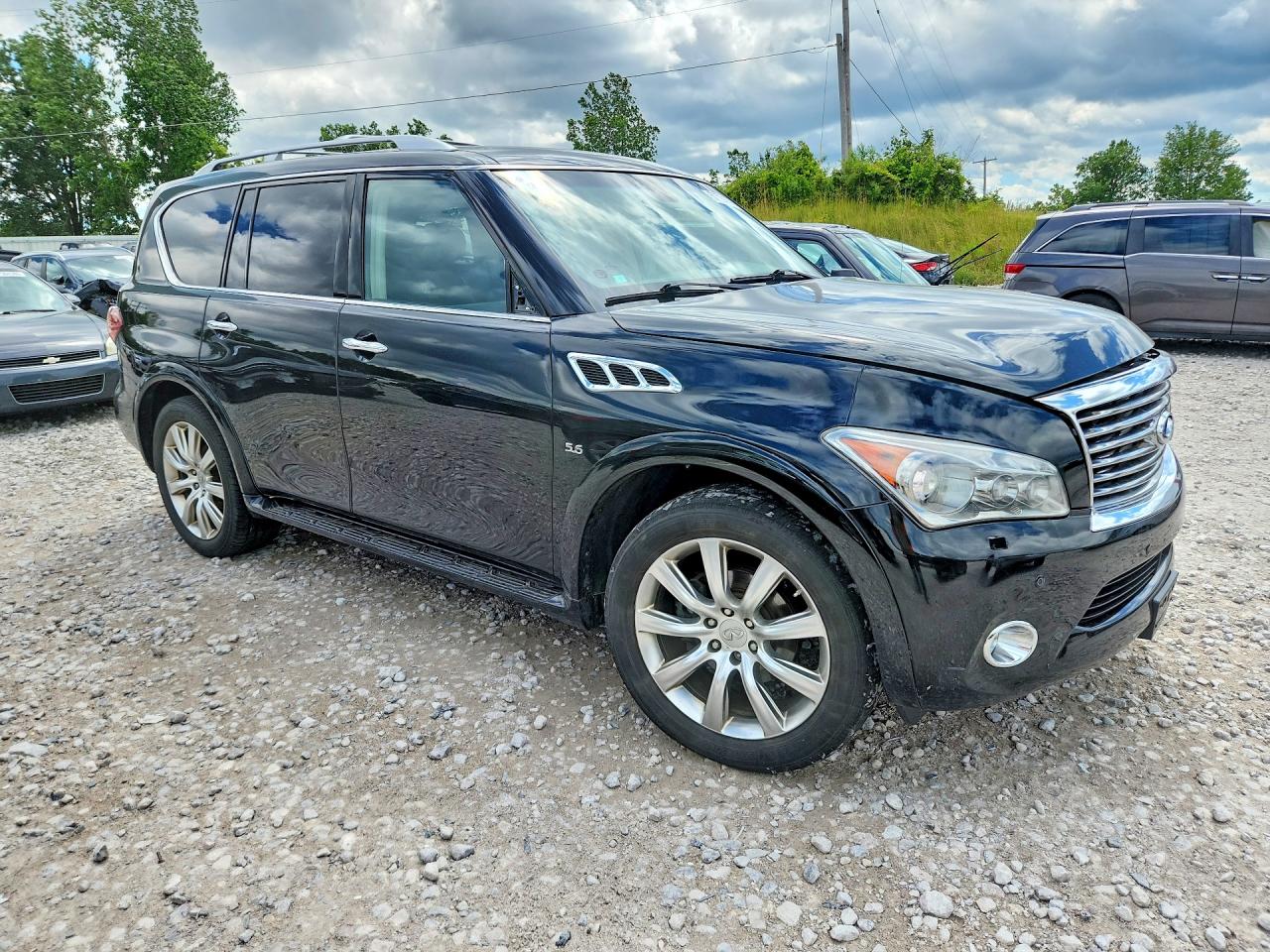 2014 Infiniti Qx80 Base Black vin: JN8AZ2NC6E9352256