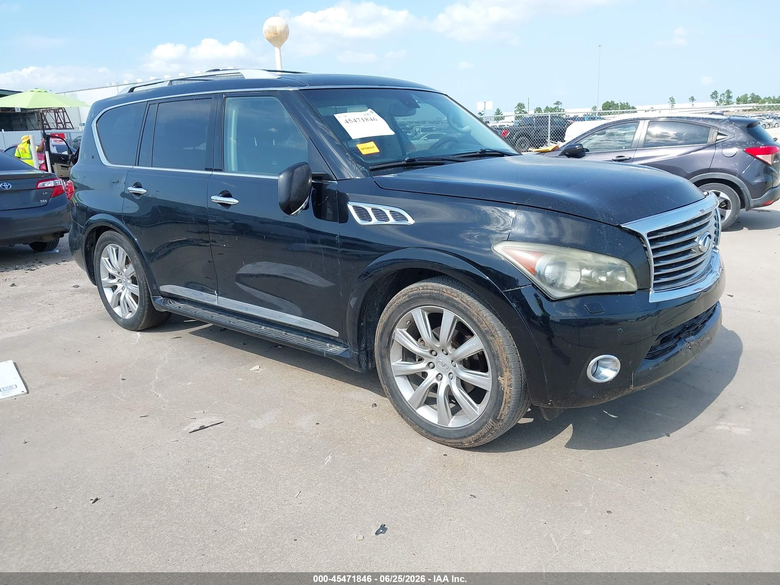 2012 Infiniti Qx56   Black vin: JN8AZ2NC7C9315066