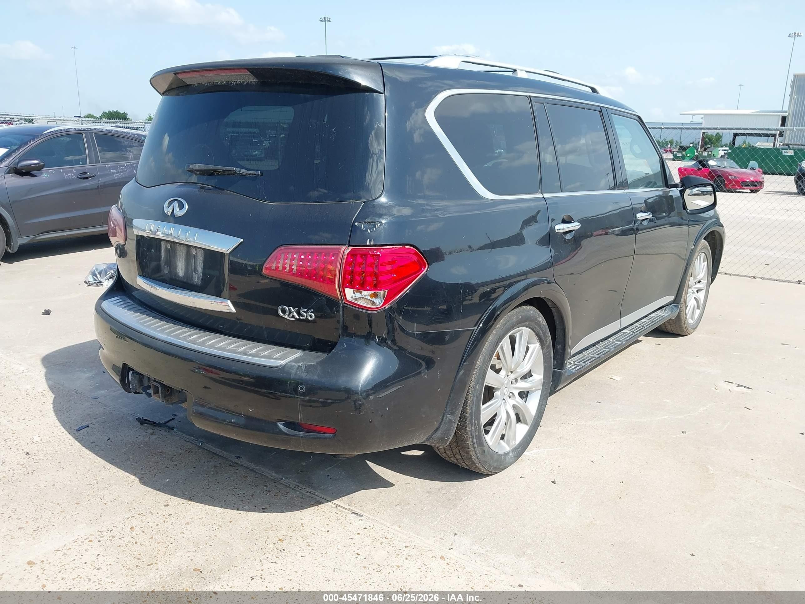 2012 Infiniti Qx56   Черный vin: JN8AZ2NC7C9315066