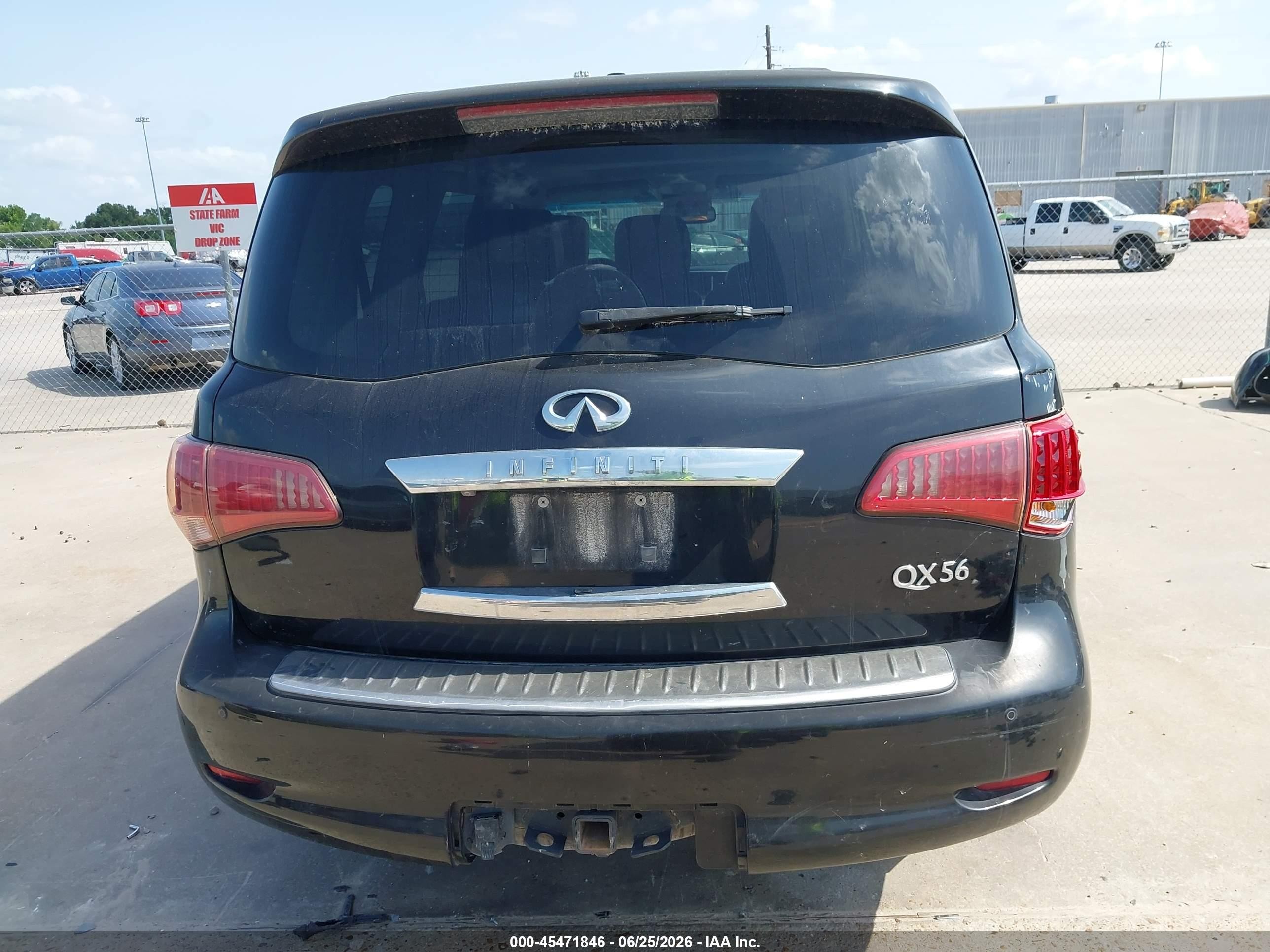 2012 Infiniti Qx56   Черный vin: JN8AZ2NC7C9315066